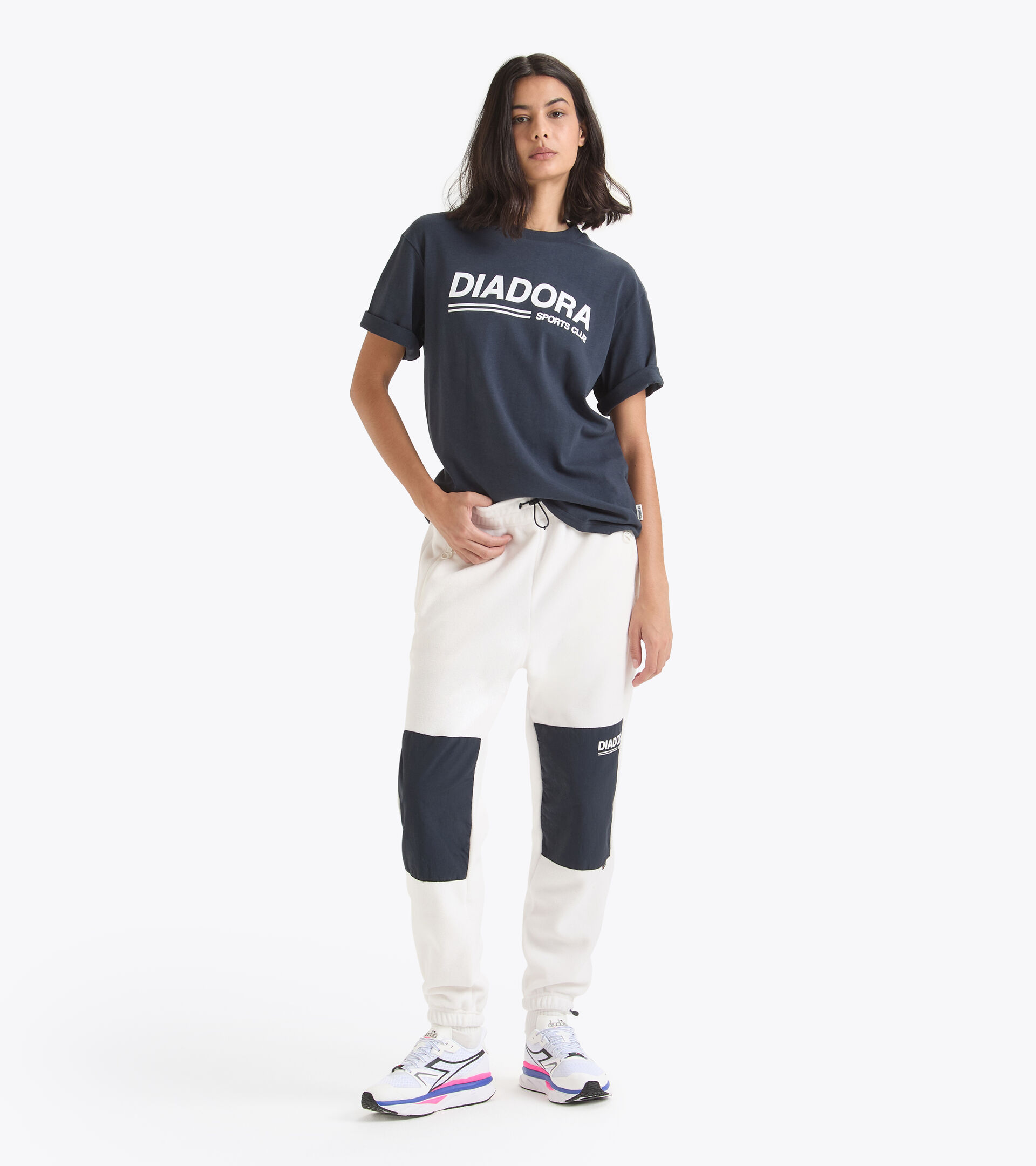 Pantalones deportivos Legacy - Made in Italy - Para todos los géneros
 PANTS SHERPA LEGACY ALYSSUM BLANCO - Diadora