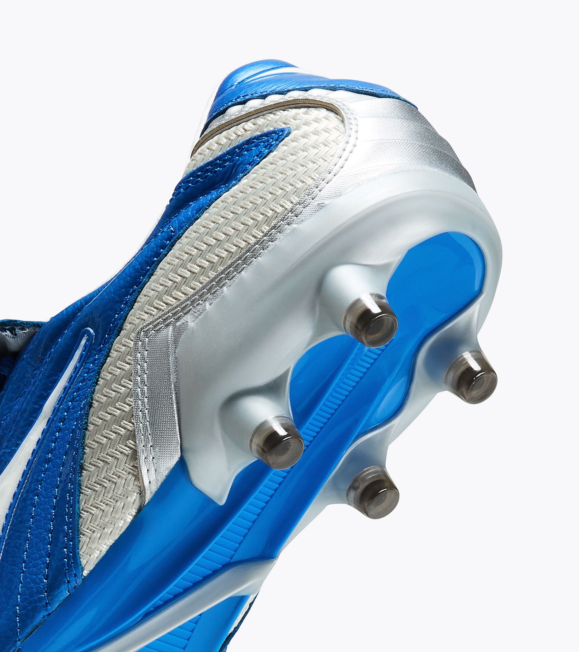 Anniversary Edition Calcio Boot - Made in Italy - All-gender MAXIMUS X ELITE ITALY FG WHITE PEARLIZED /FRENCH BLUE - Diadora