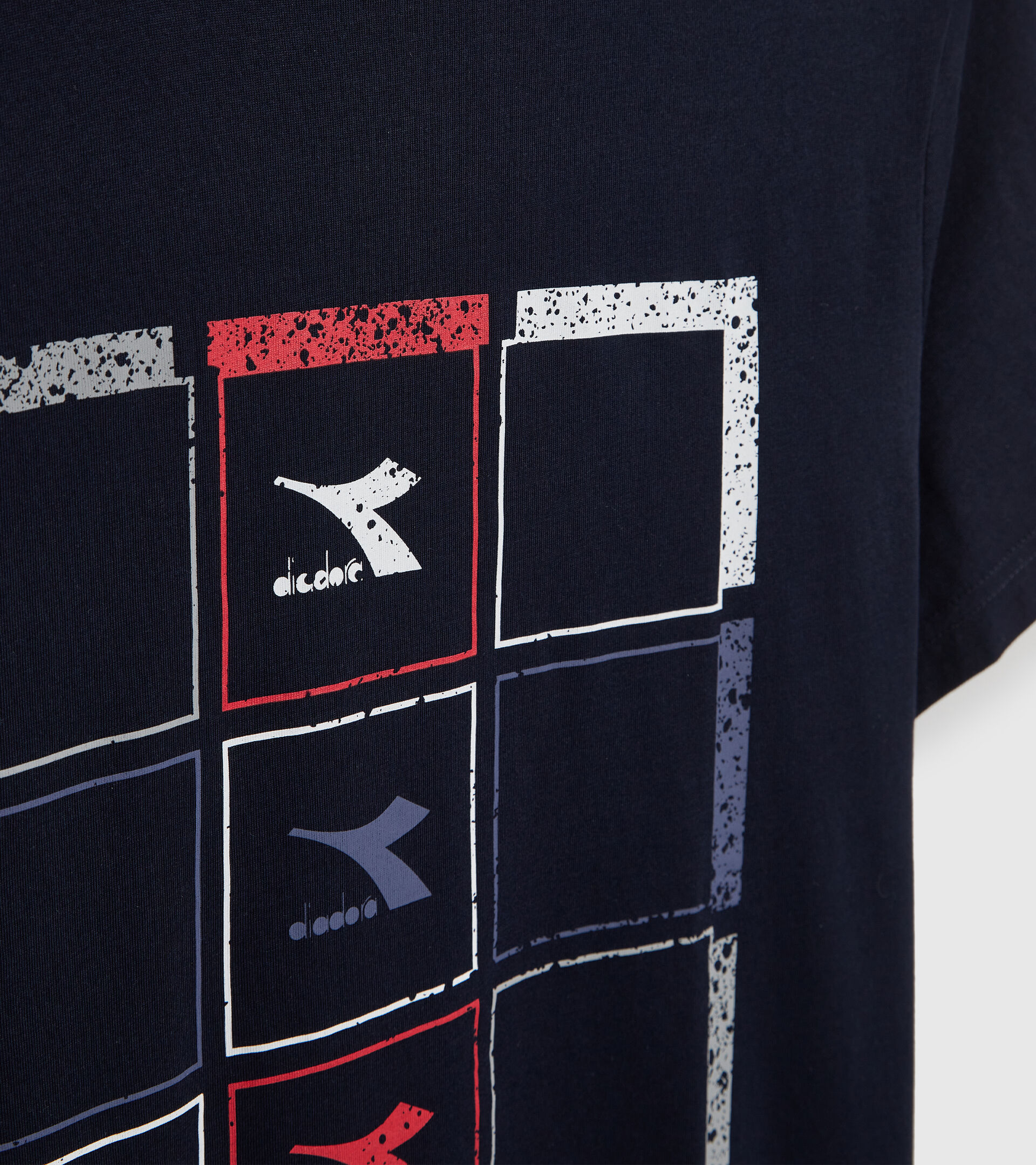 Cotton T-shirt - Men T-SHIRT SS TWIST CLASSIC NAVY - Diadora