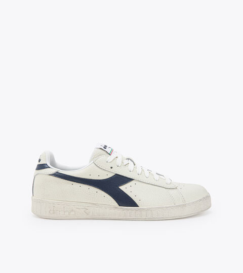 Sportschuh - Unisex GAME L LOW WAXED WEISS/UNIFORM BLAU - Diadora