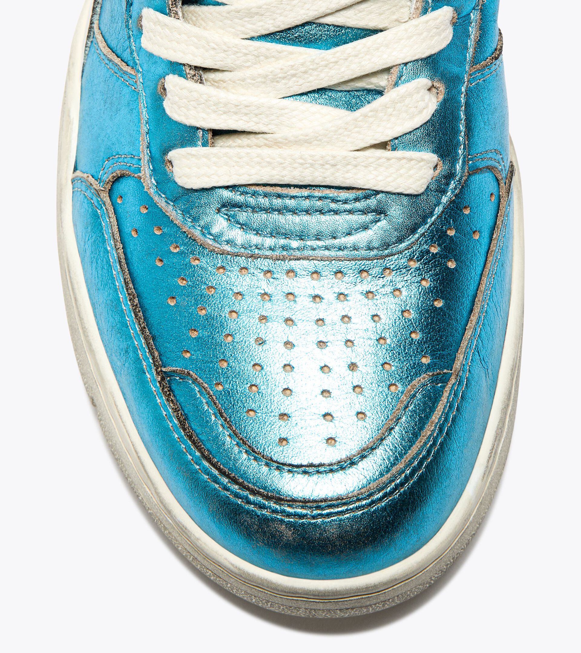 Heritage leather sneaker - Women’s B.560 METALLIC WN HERITAGE BLUE - Diadora