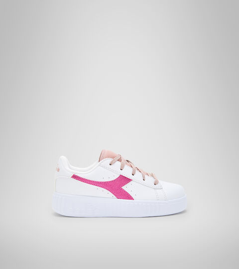 Chaussures de sport - Enfants 4-8 ans GAME STEP P METALLIC CRAQUELE PS BLANC/OEILLET MIGNARDISE - Diadora