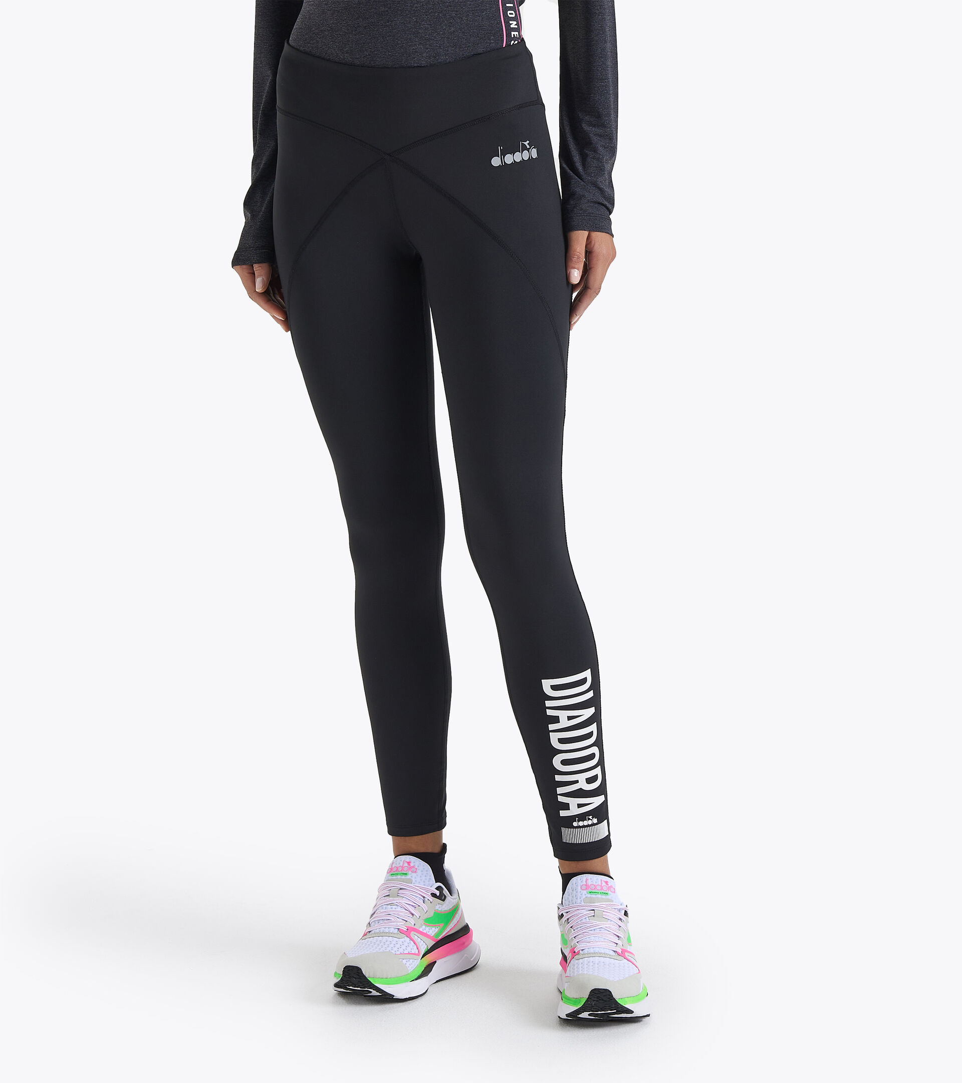 Running shorts - Women L. TIGHTS BE ONE BLACK - Diadora