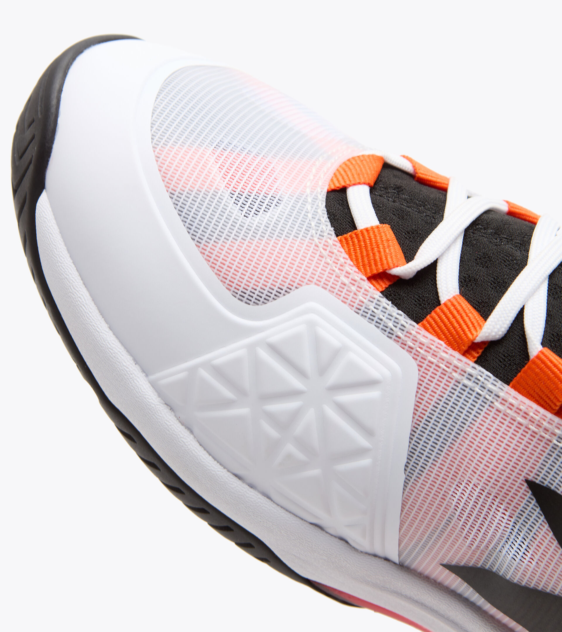 Clay and hard court tennis shoe - Men SPEED BLUSHIELD FLY 3 + AG WHITE/BLACK/FIERY RED - Diadora