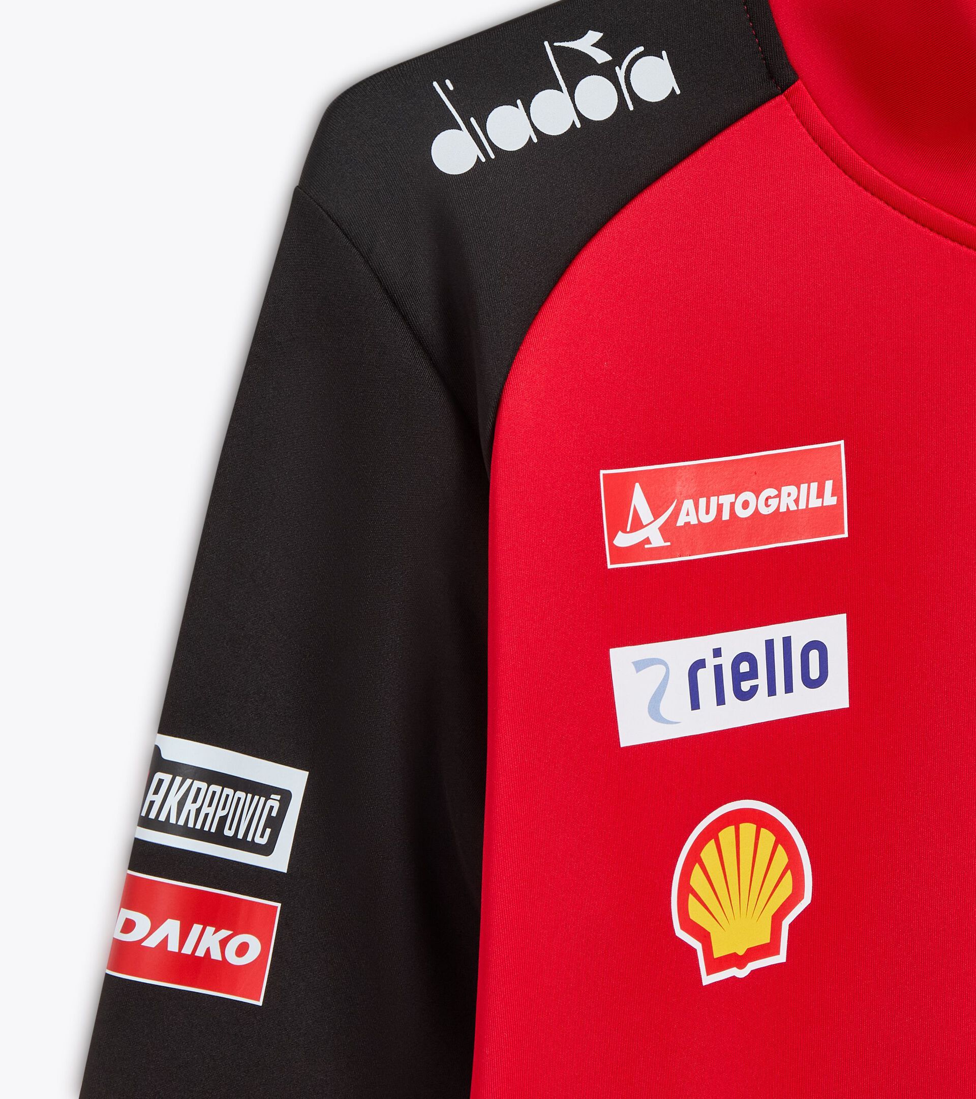 Sportliches Sweatshirt Replik Ducati MotoGP 2024 mit durchgehender Reißverschluss - Herren FULL-ZIP DUCATI REPLICA MGP24 DUCATI MGP ROT/SCHWARZ - Diadora