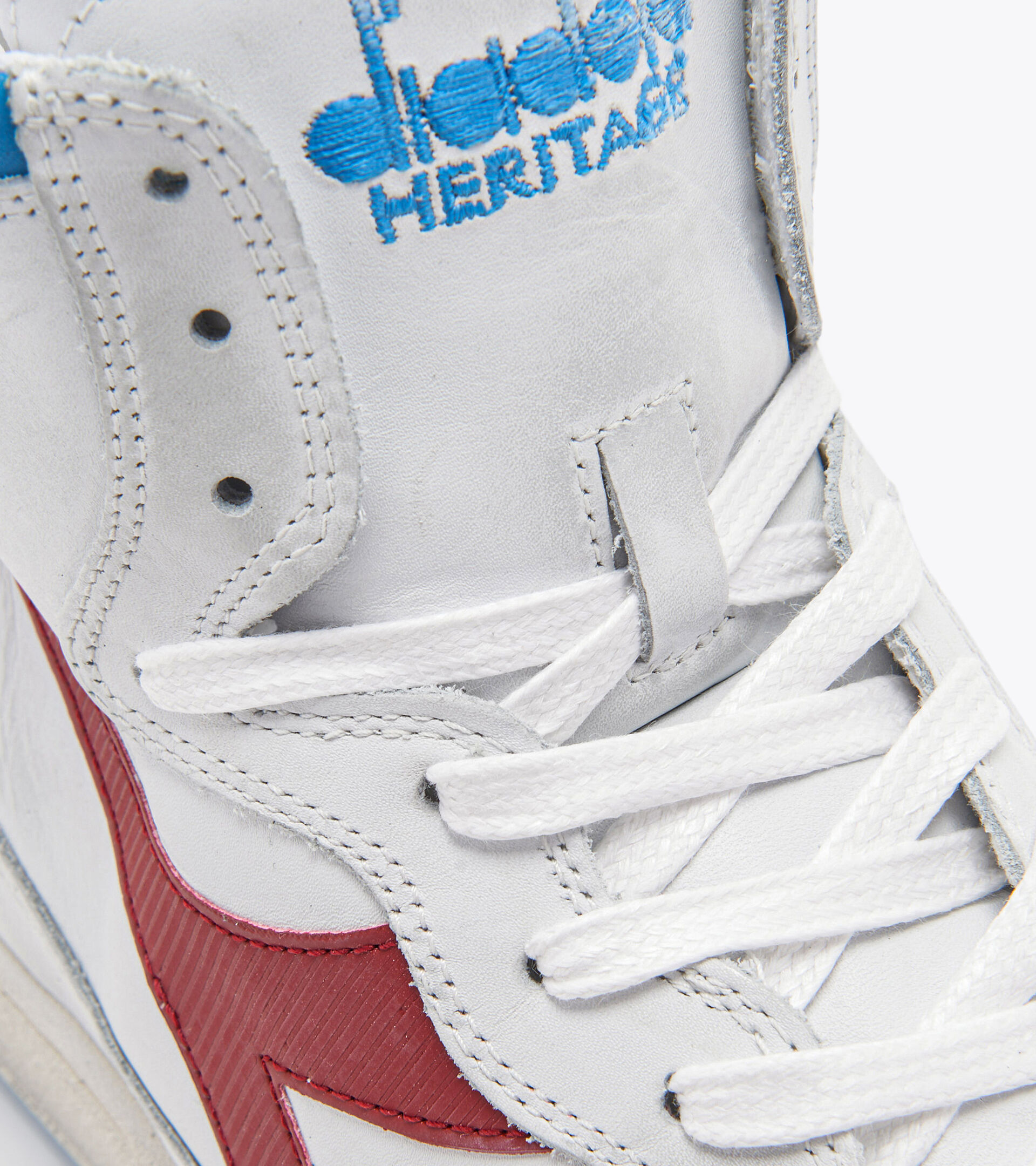 Heritage shoes - Unisex MI BASKET USED WHITE/BONNIE BLUE - Diadora