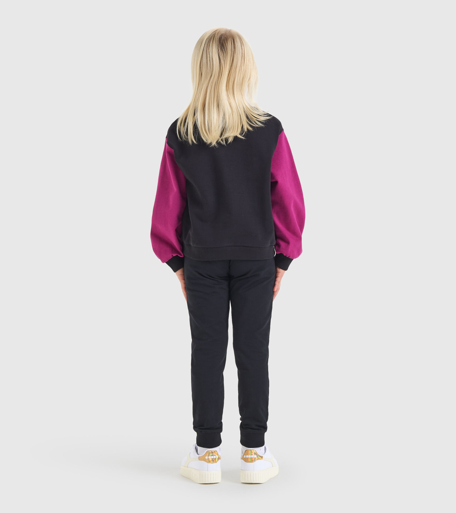 Sportliches Sweatshirt - Mädchen JG.TRACKSUIT GLEE SCHWARZ - Diadora