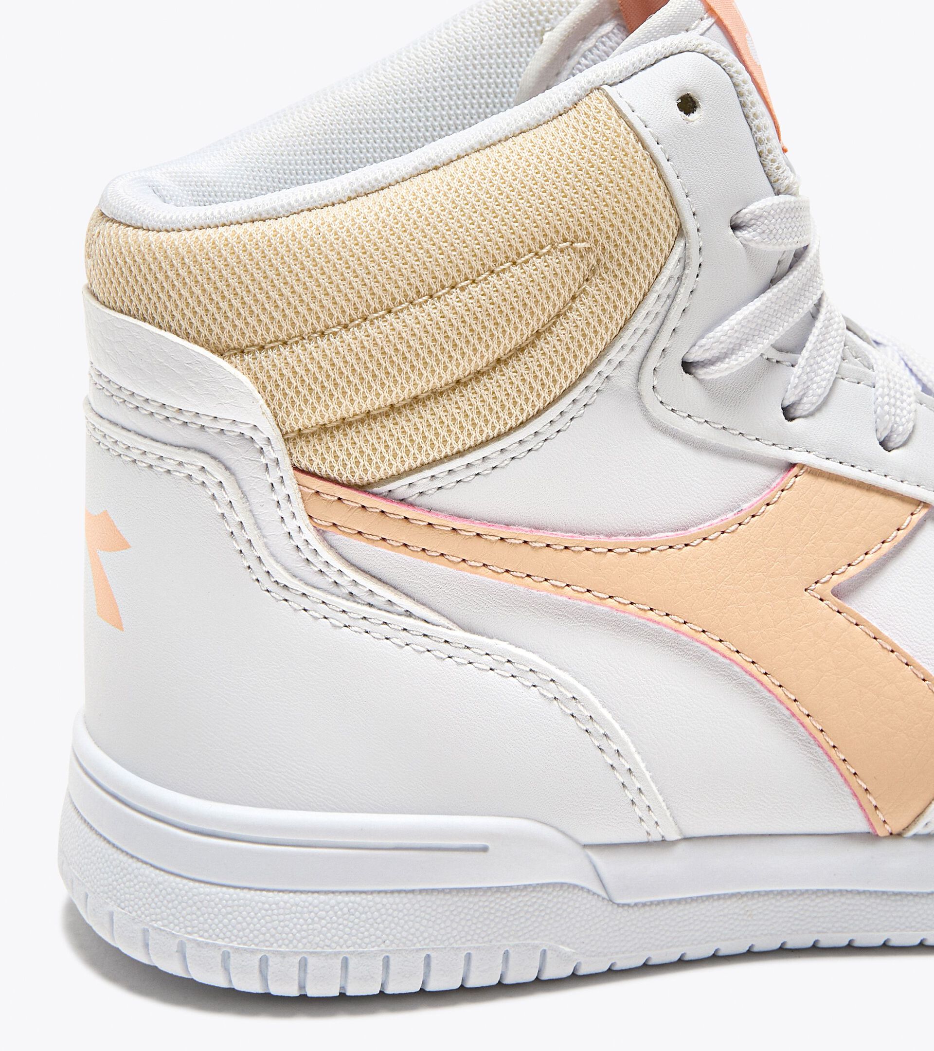 Sports shoes - Youth 8-16 years RAPTOR MID GS WHITE/PEACH PARFAIT - Diadora
