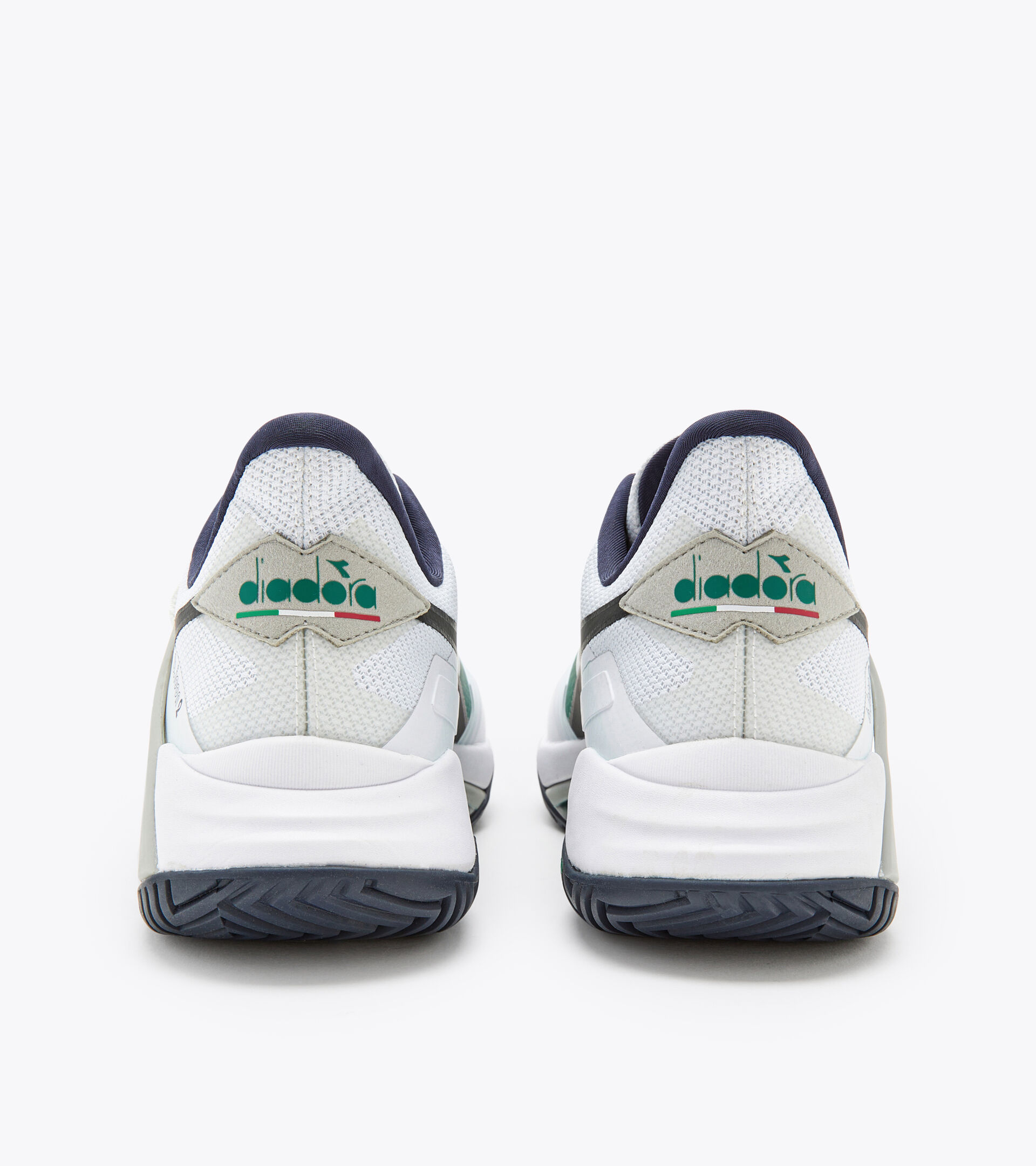 Tennis shoes for hard surfaces or clay - Men B.ICON 2 AG WHITE/BLACK/BLUE CORSAIR - Diadora