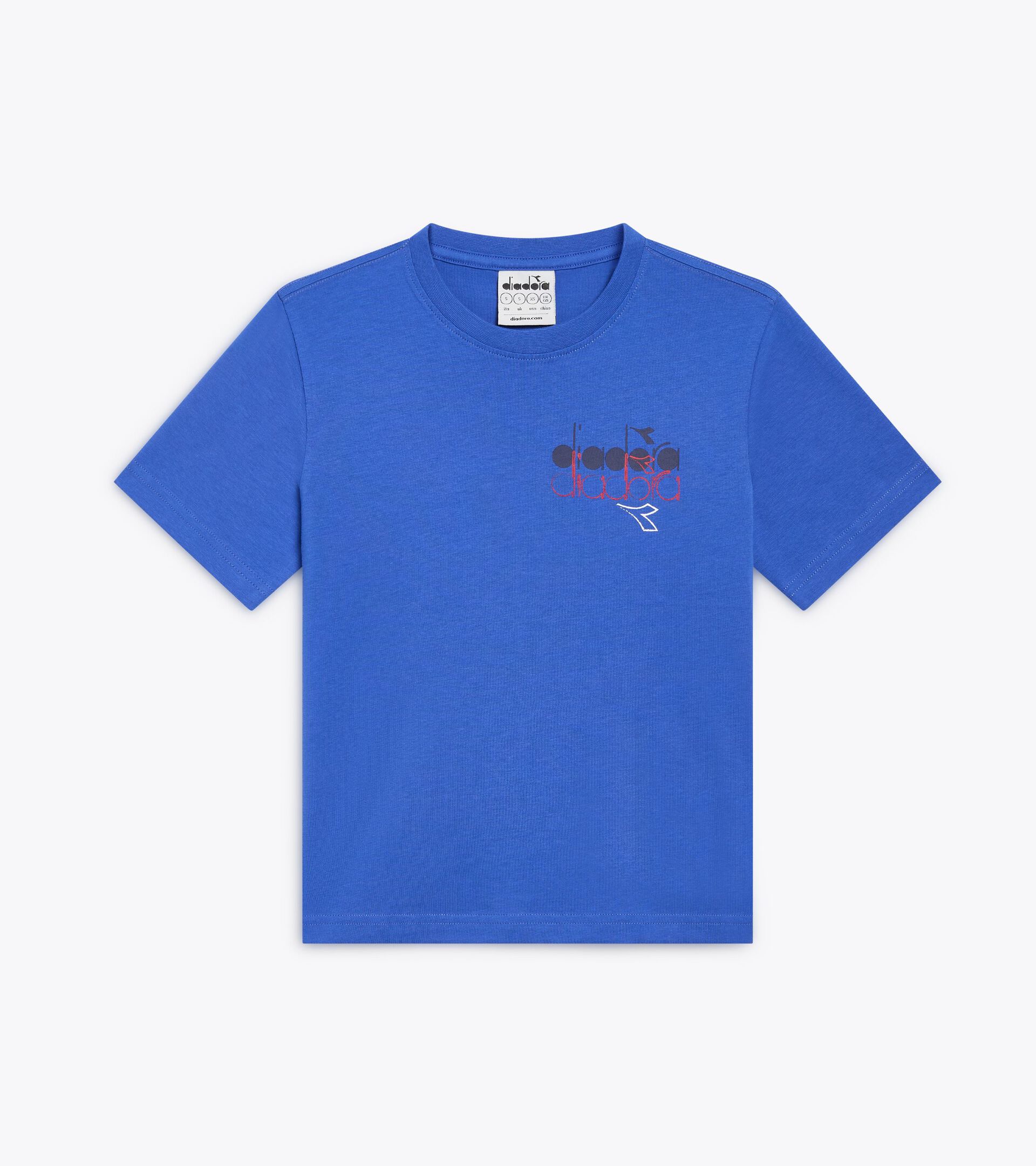 Cotton t-shirt - Boy JB. T-SHIRT SS GRAFFITI SL DARK ROYAL - Diadora