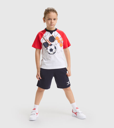 Cotton shorts/T-shirt set - Boys JB.SET SS SCORE OPTICAL WHITE - Diadora