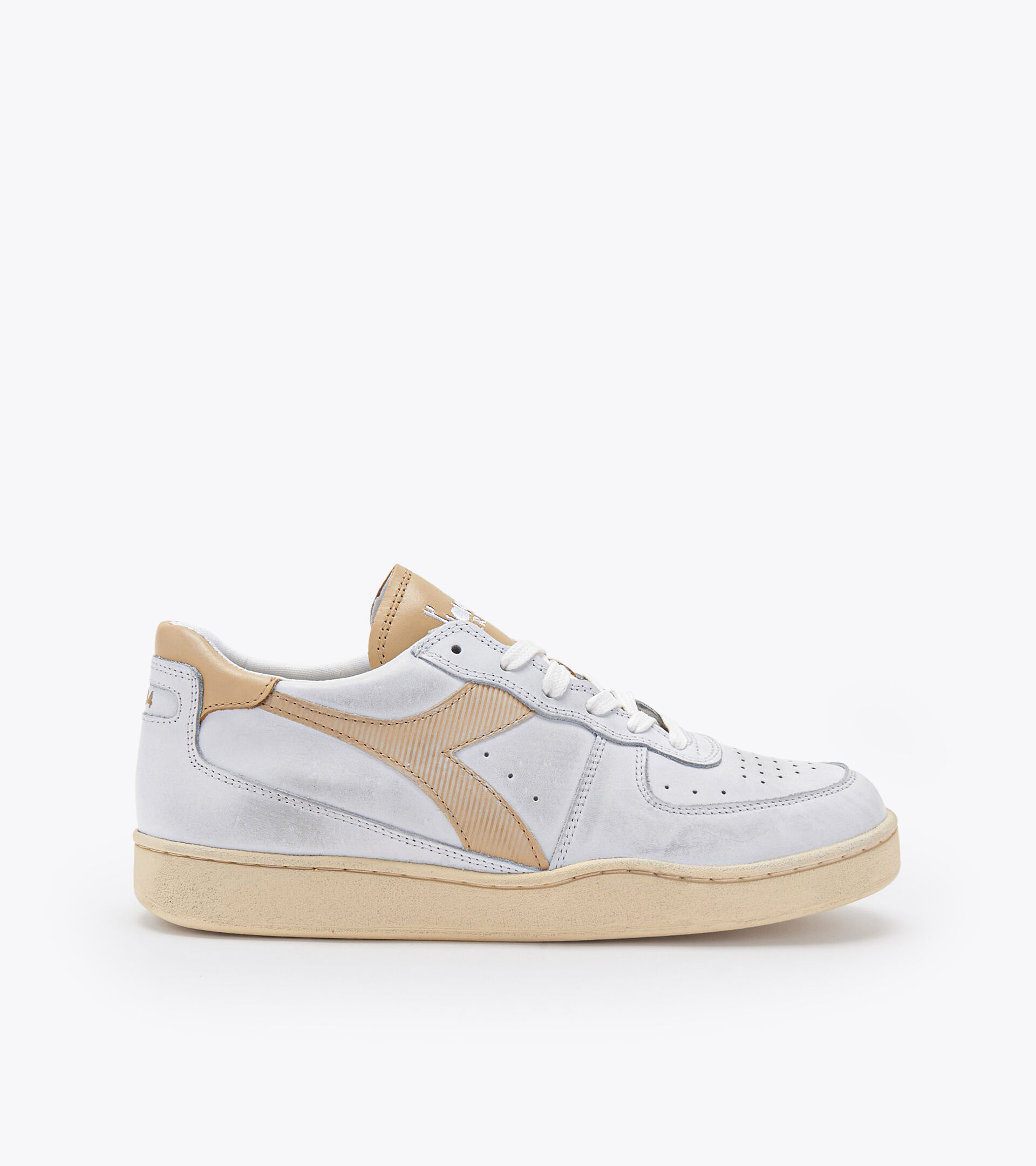 Scarpa Heritage - Gender neutral MI BASKET LOW USED BIANCO/BEIGE - Diadora