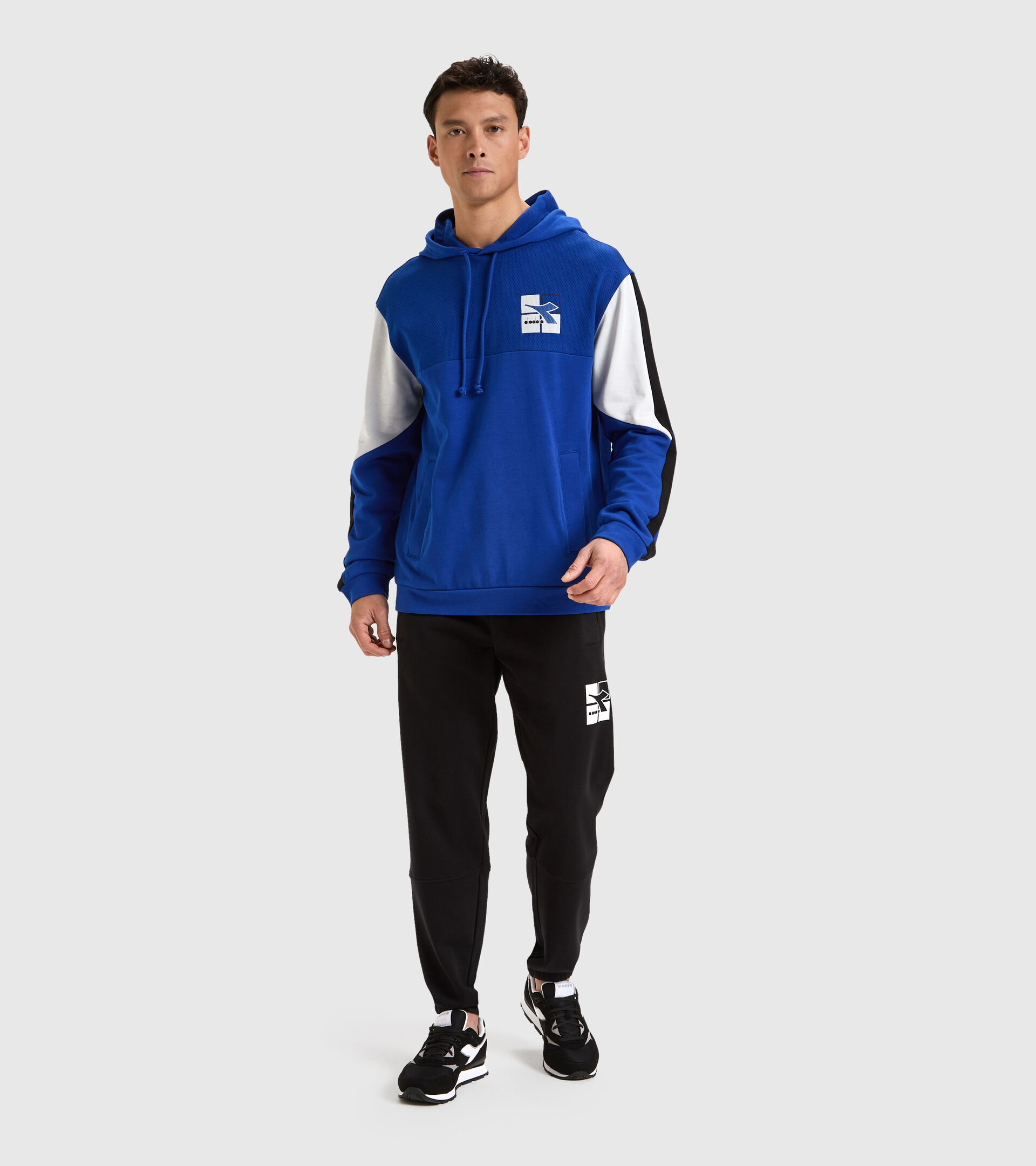 Cotton sweatshirt - Men HOODIE SWEAT WEAVE TRUE BLUE - Diadora