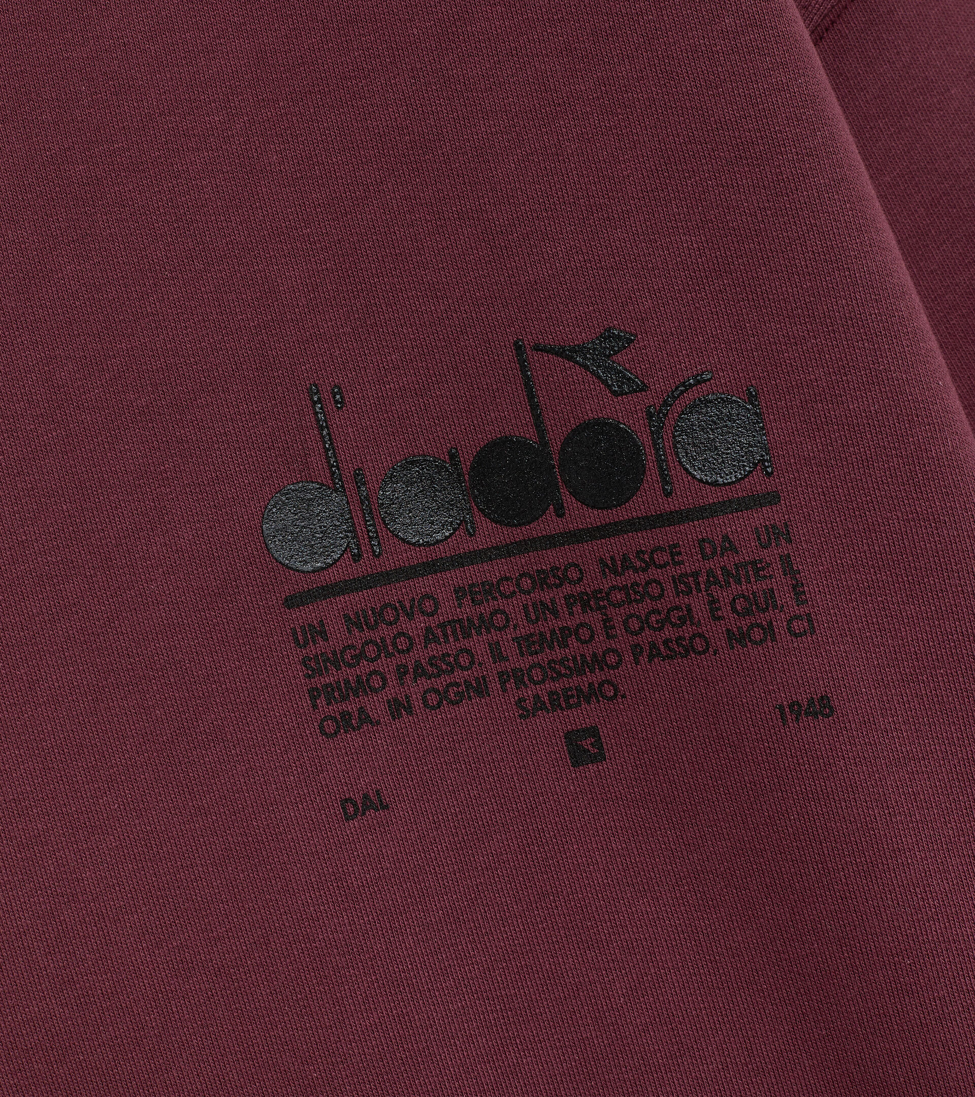 Sudadera de algodón con capucha - Unisex HOODIE MANIFESTO VIOLETAS PRENSADO - Diadora