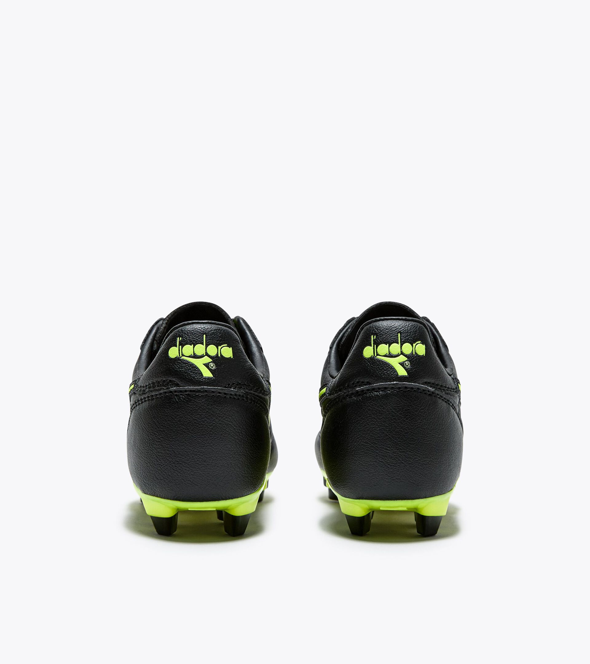 Calcio boots for firm ground - Junior BRASIL R LPU JR BLACK/FLUO YELLOW DIADORA - Diadora