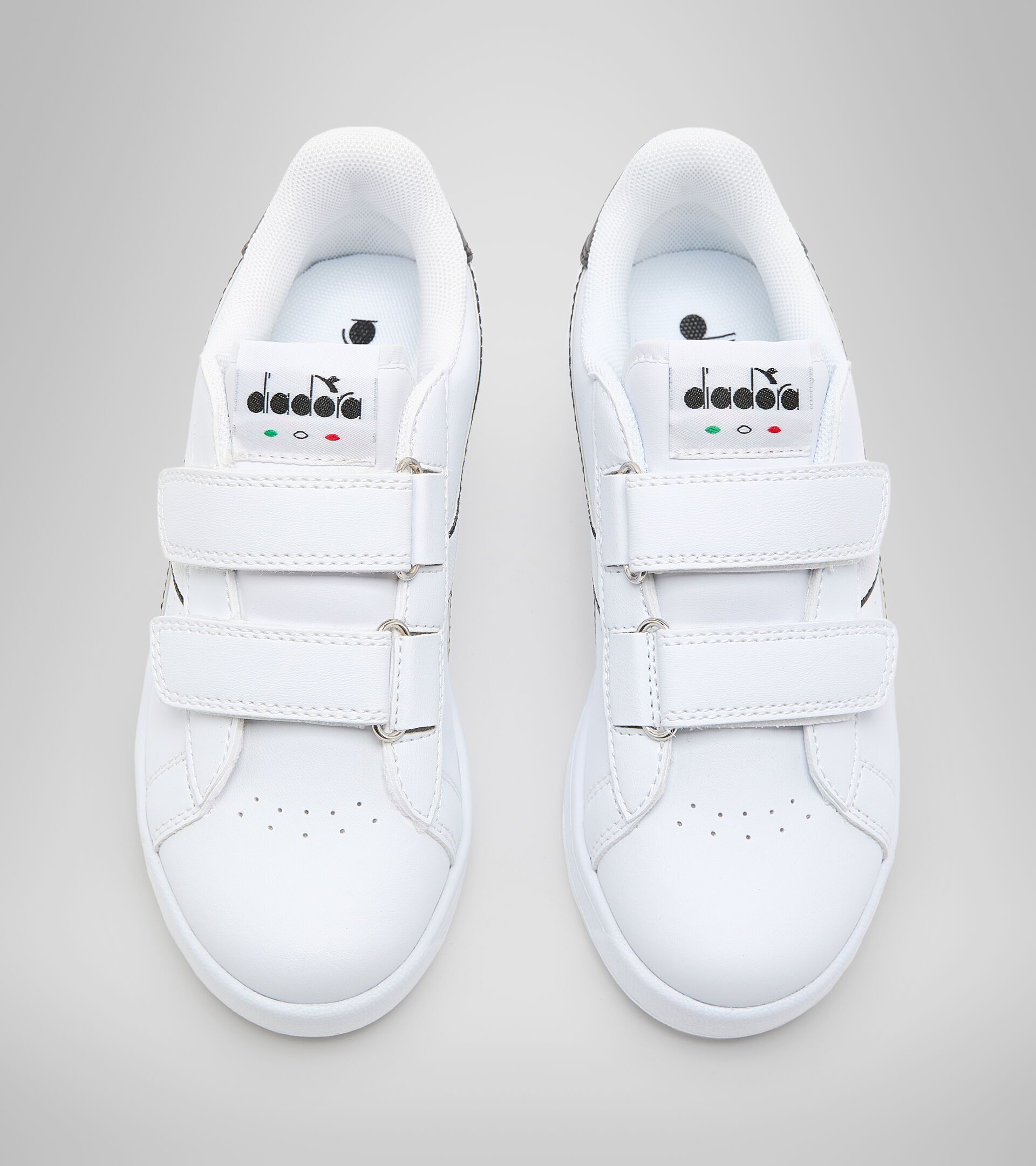 Sports shoes - Kids 4-8 years GAME P PS WHITE/WHITE/BLACK - Diadora