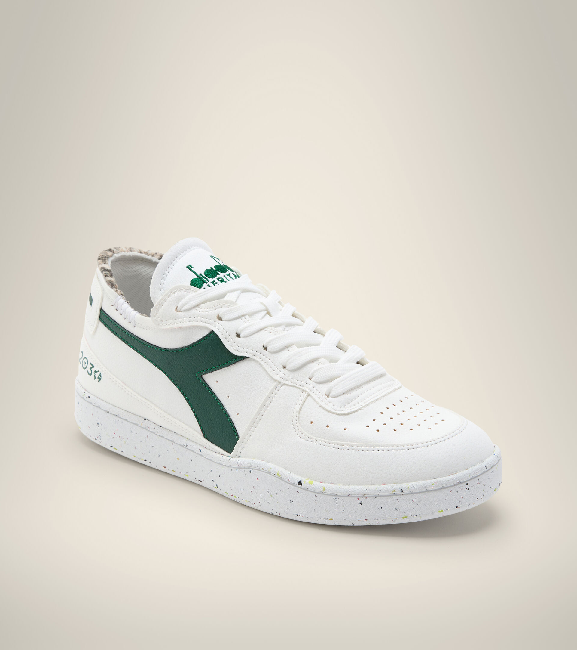 Heritage shoe - Unisex MI BASKET ROW CUT 2030 GREEN BISTRO - Diadora