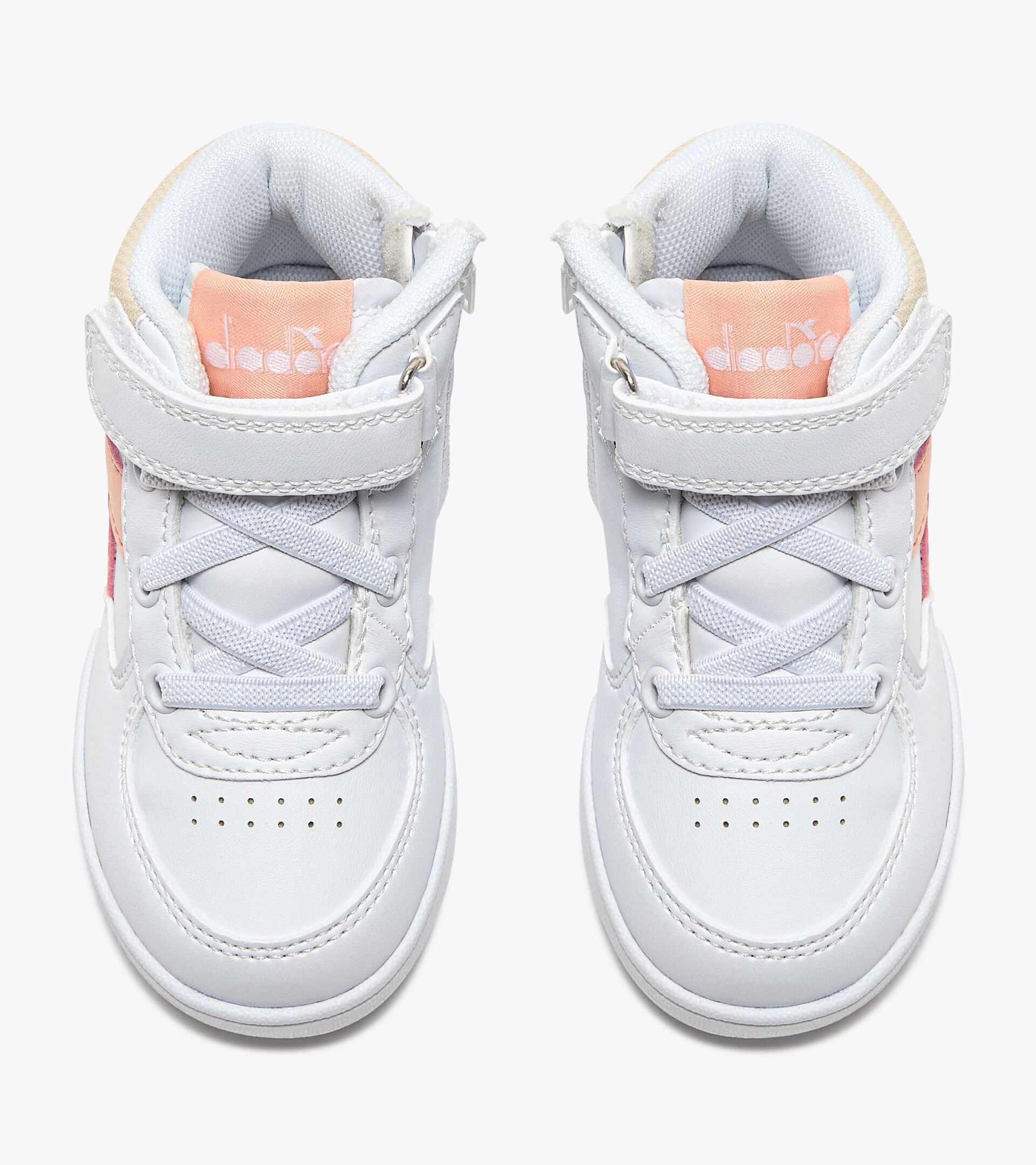 Sports shoes - Toddlers 1-4 years RAPTOR MID TD WHITE/PEACH PARFAIT - Diadora