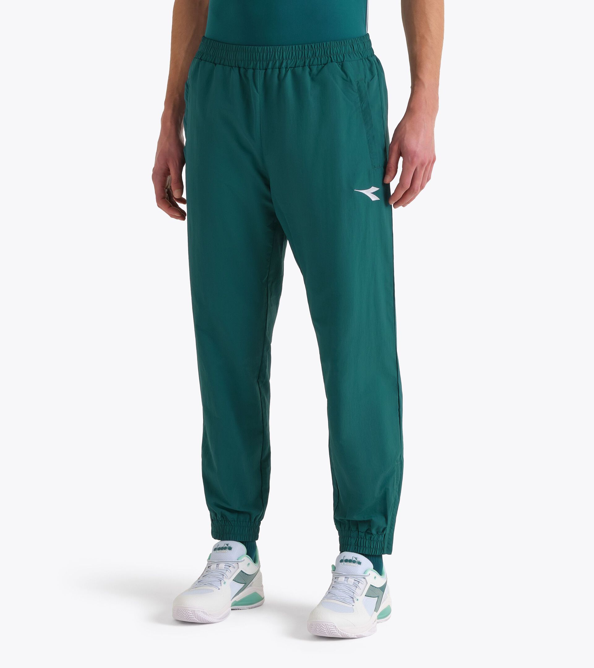 Tennistrainingsanzug aus Taslan - Wettkampf - F&uuml;r alle Geschlechter U. TRACK PANTS MATCH SCHATTIERTE FICHTE - Diadora