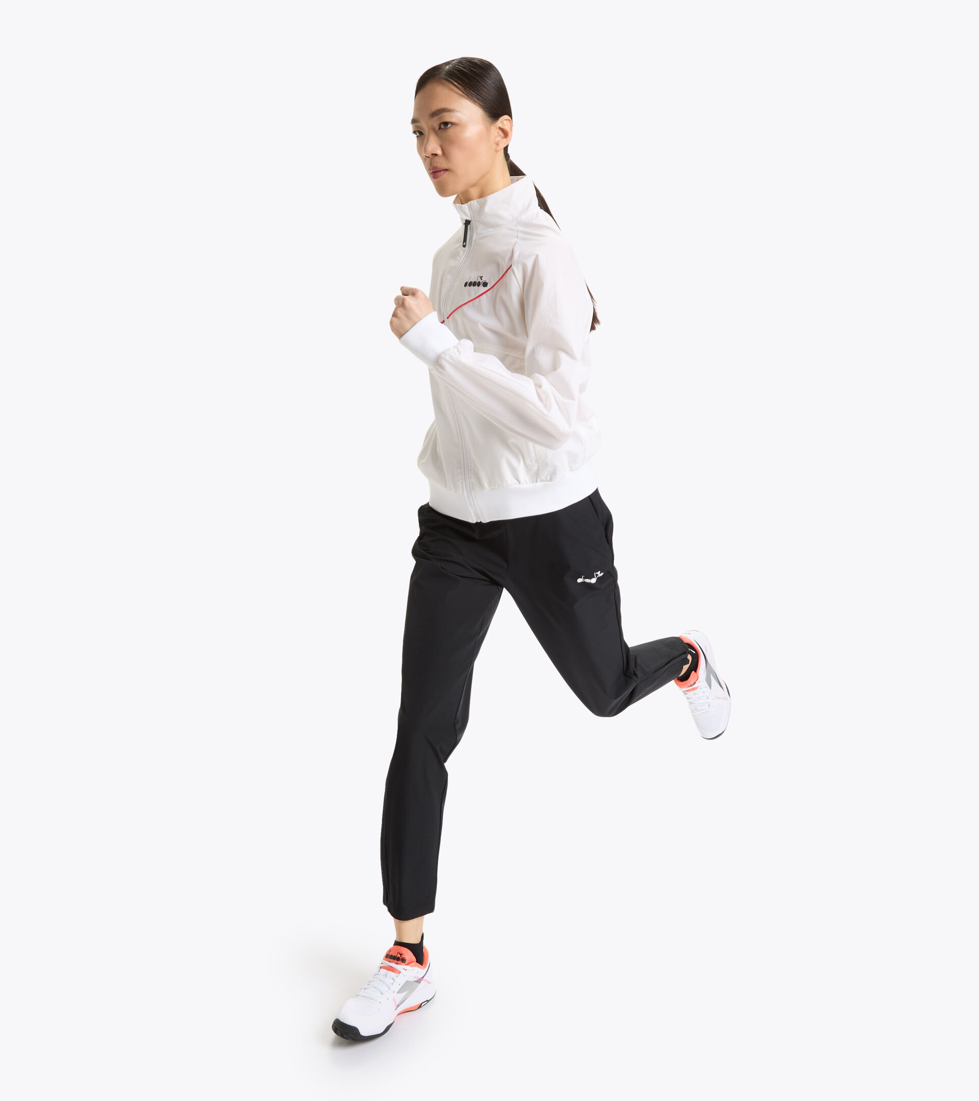 Full-zip jacket - Women L. FZ JACKET OPTICAL WHITE - Diadora
