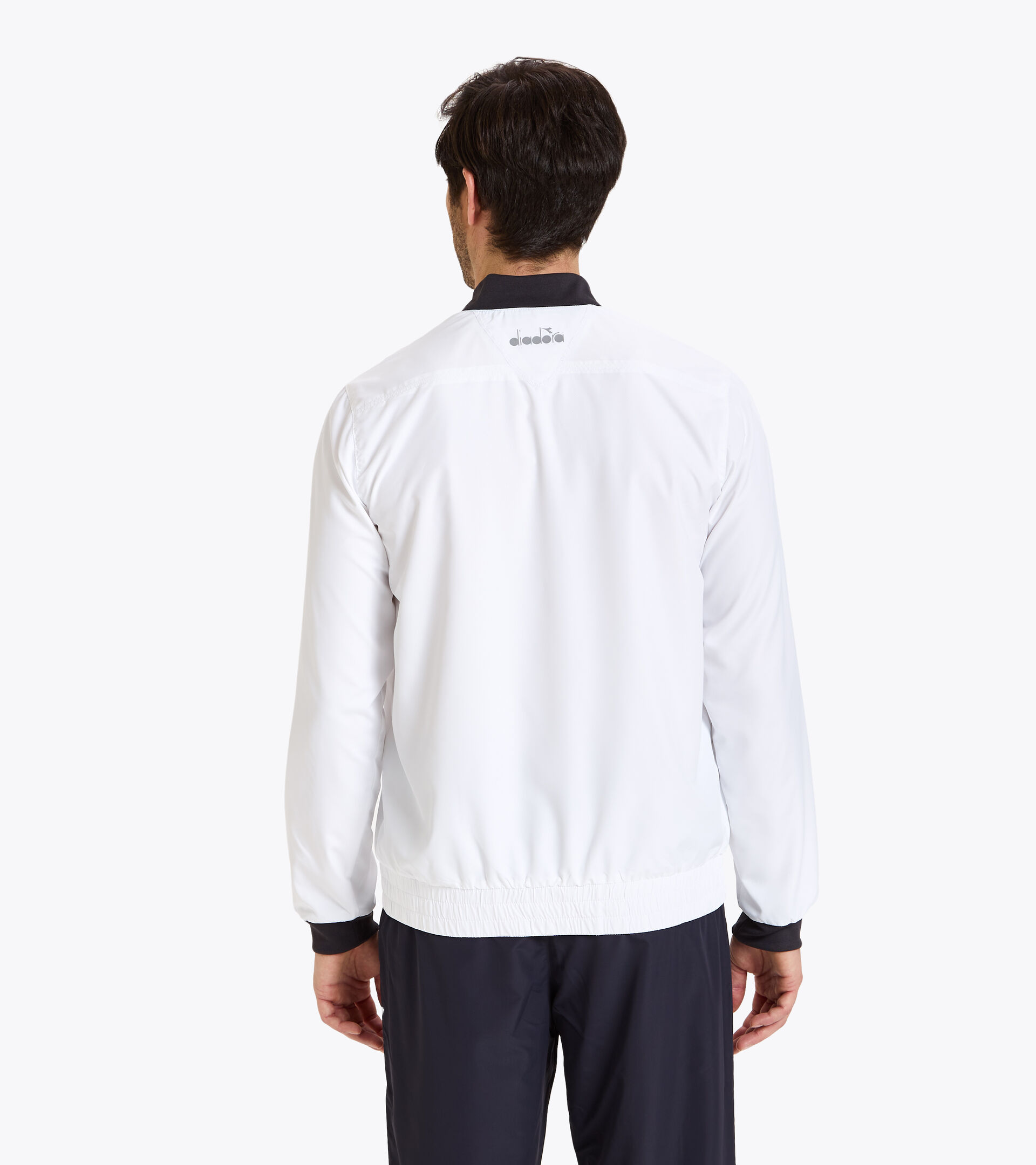 Tennis jacket - Men JACKET COURT OPTICAL WHITE - Diadora