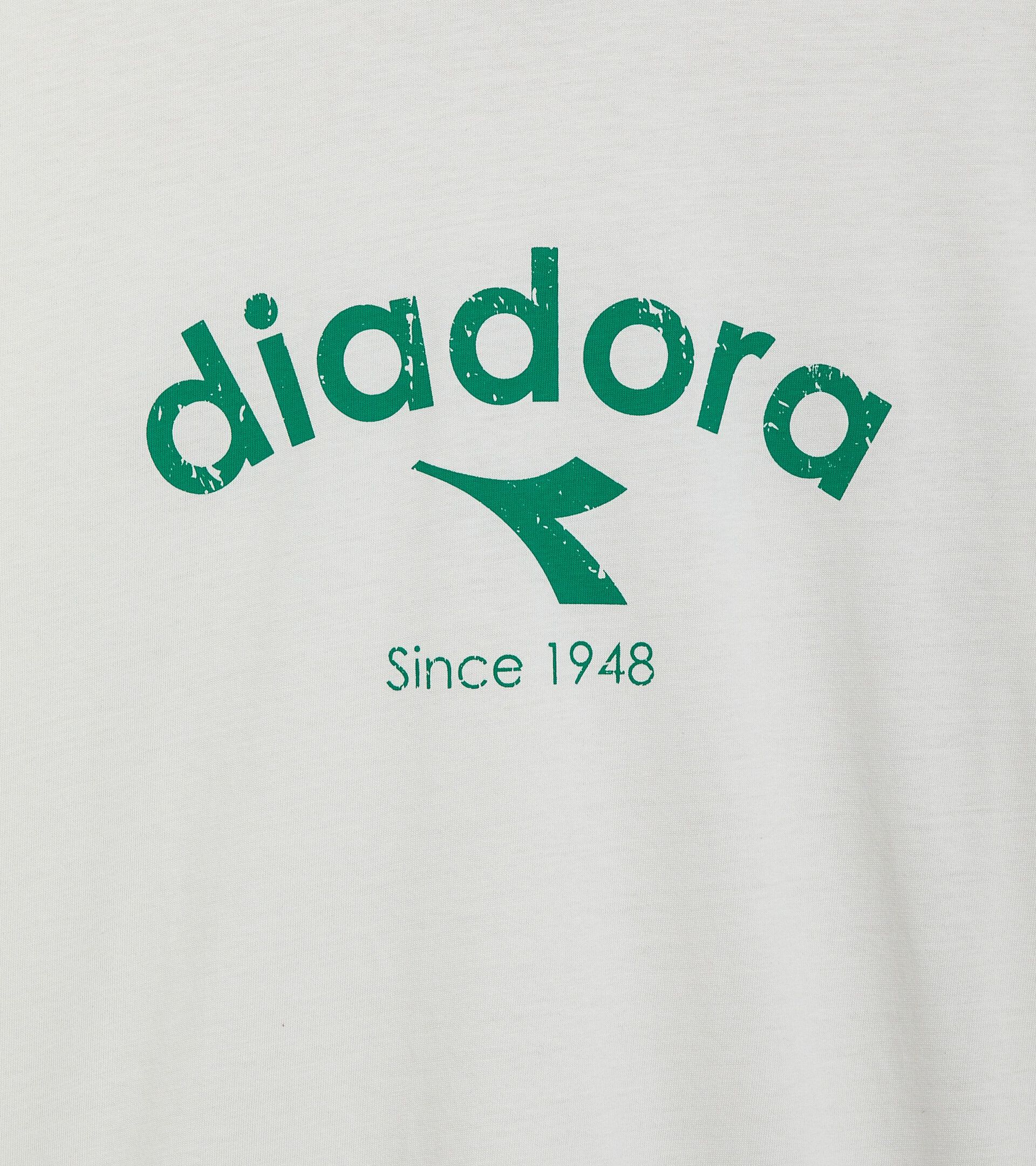 T-shirt - Gender Neutral T-SHIRT SS ATHL. LOGO BIANCO LATTE - Diadora