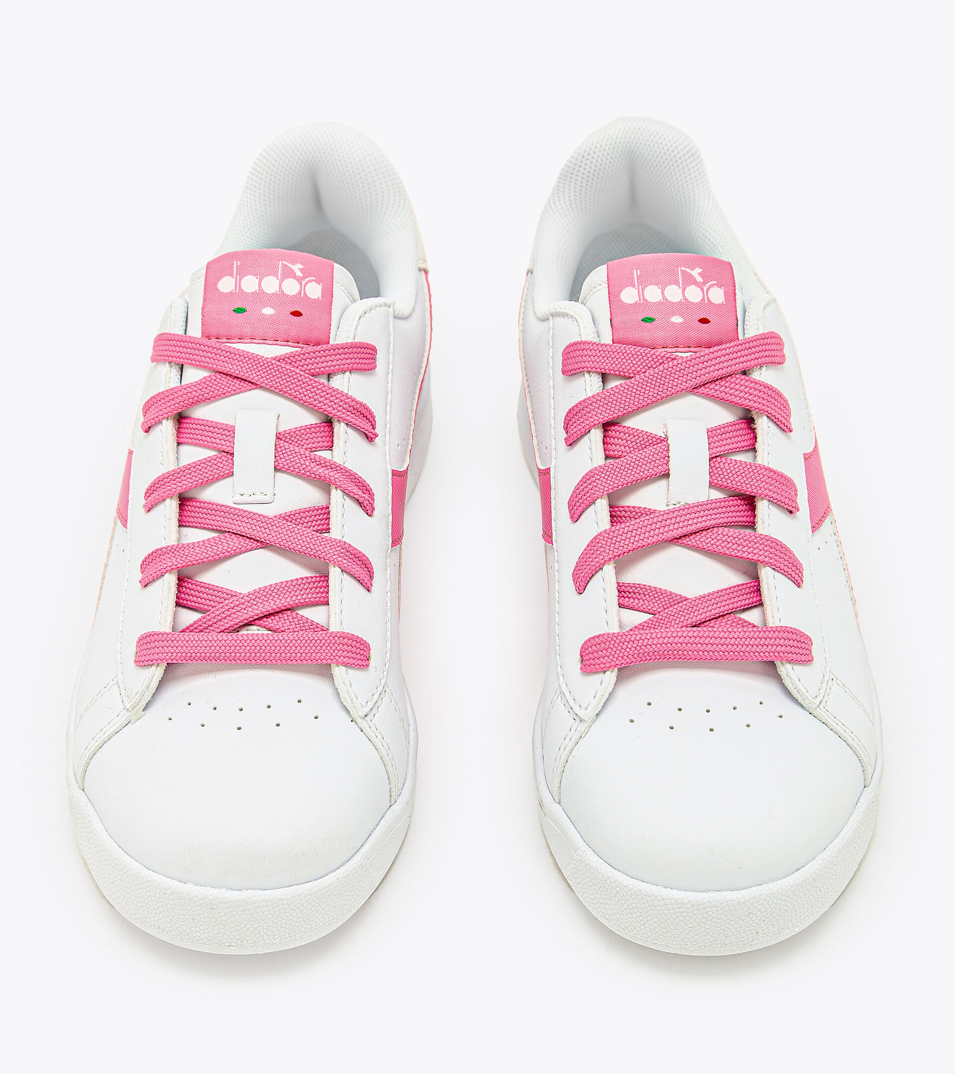 Sports shoes - Youth 8-16 years GAME P GS GIRL WHITE/PINK CARNATION - Diadora