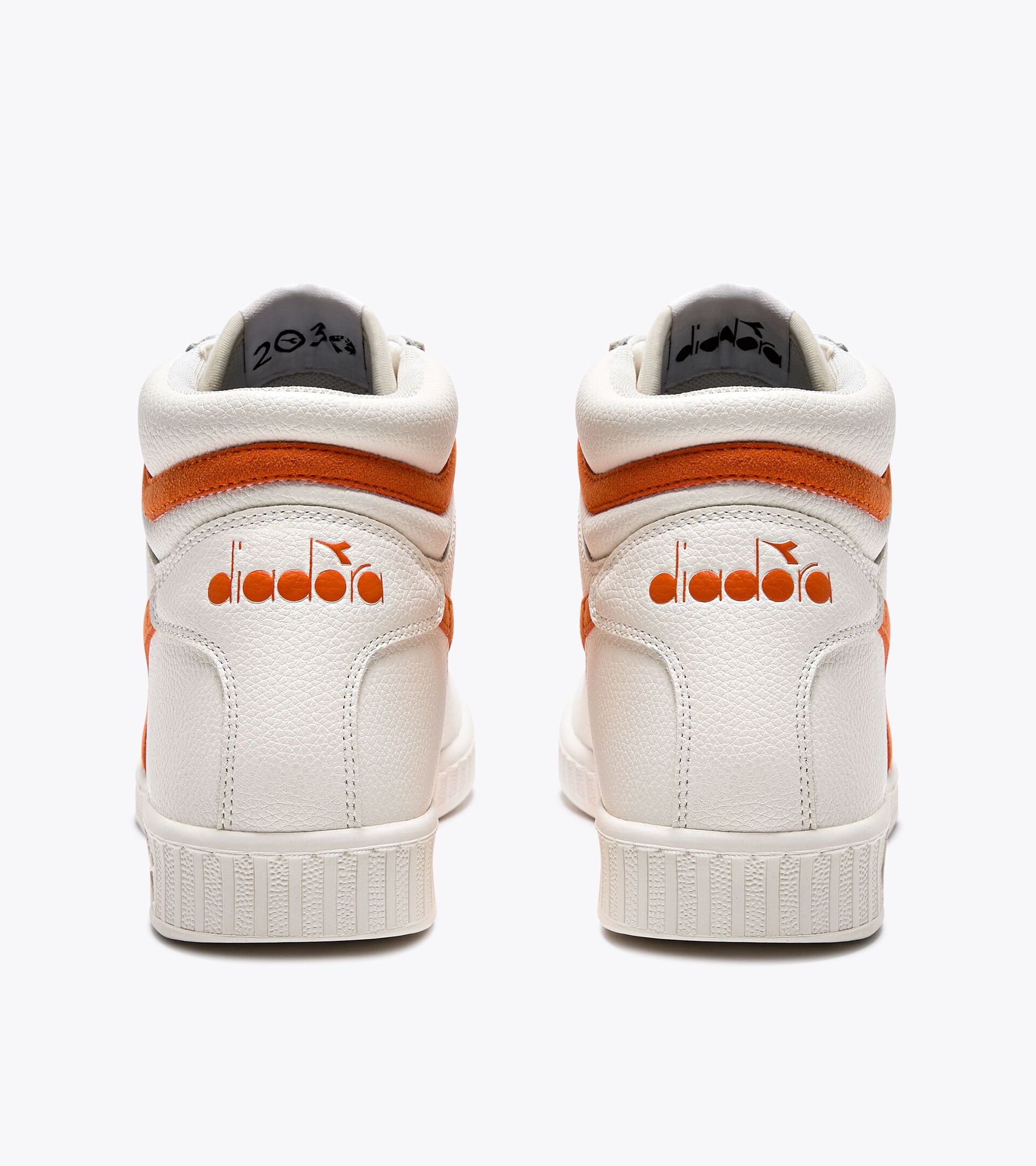 2030 sports shoes - All-Gender GAME L HIGH 2030 SUPER WHITE /GOLDEN POPPY - Diadora