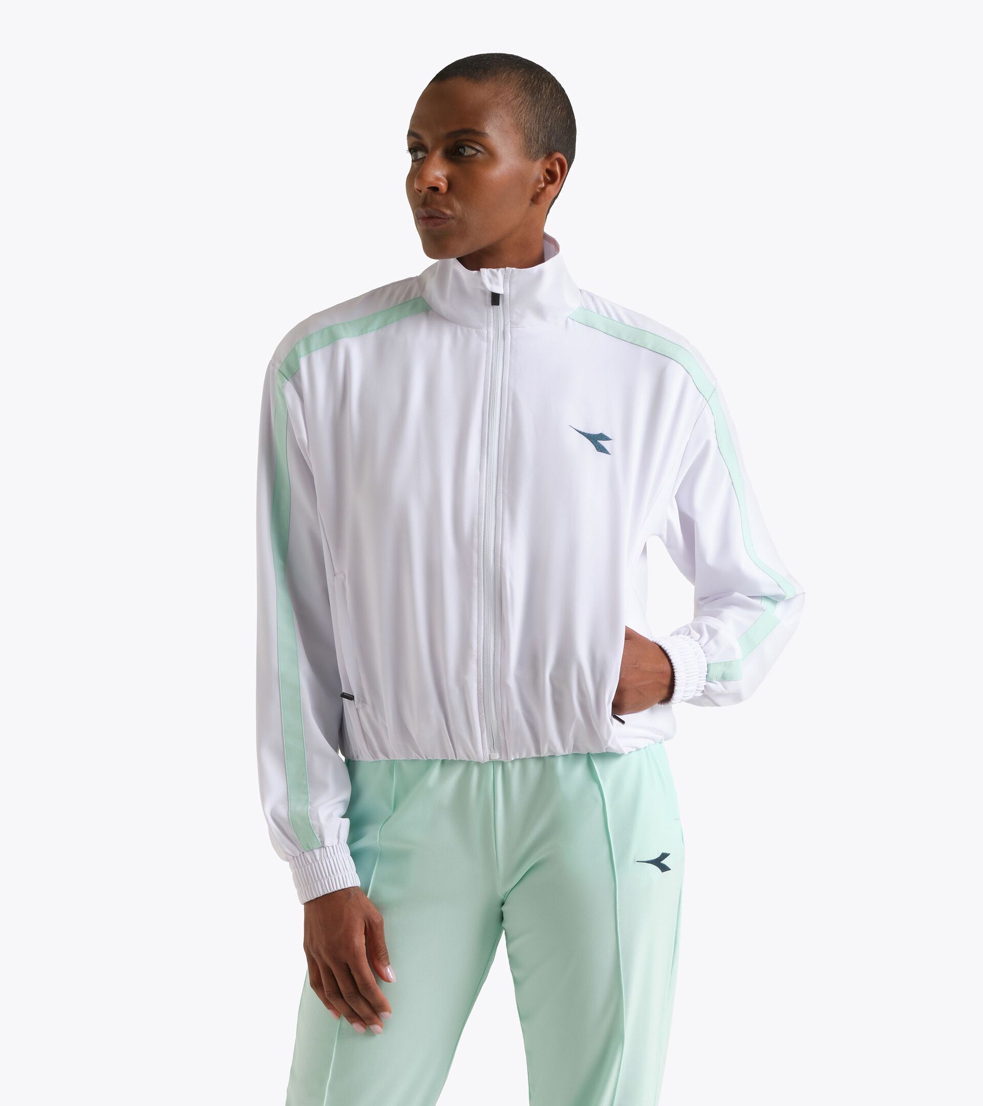 Chaqueta de tenis - Competici&oacute;n - Mujer L. TRACK JACKET MATCH BLANCO VIVO - Diadora