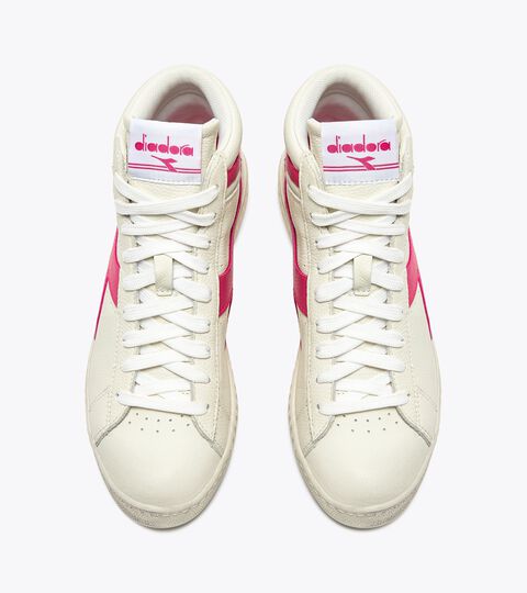 GAME L HIGH WAXED, WEISS/HIMBEERE SORBET Sportschuh - alle Geschlechter GAME L HIGH WAXED WEISS/HIMBEERE SORBET - Diadora