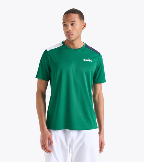 Camiseta de tenis - Hombre SS CORE T-SHIRT T VERDE AZUL ULTRAMARINO - Diadora