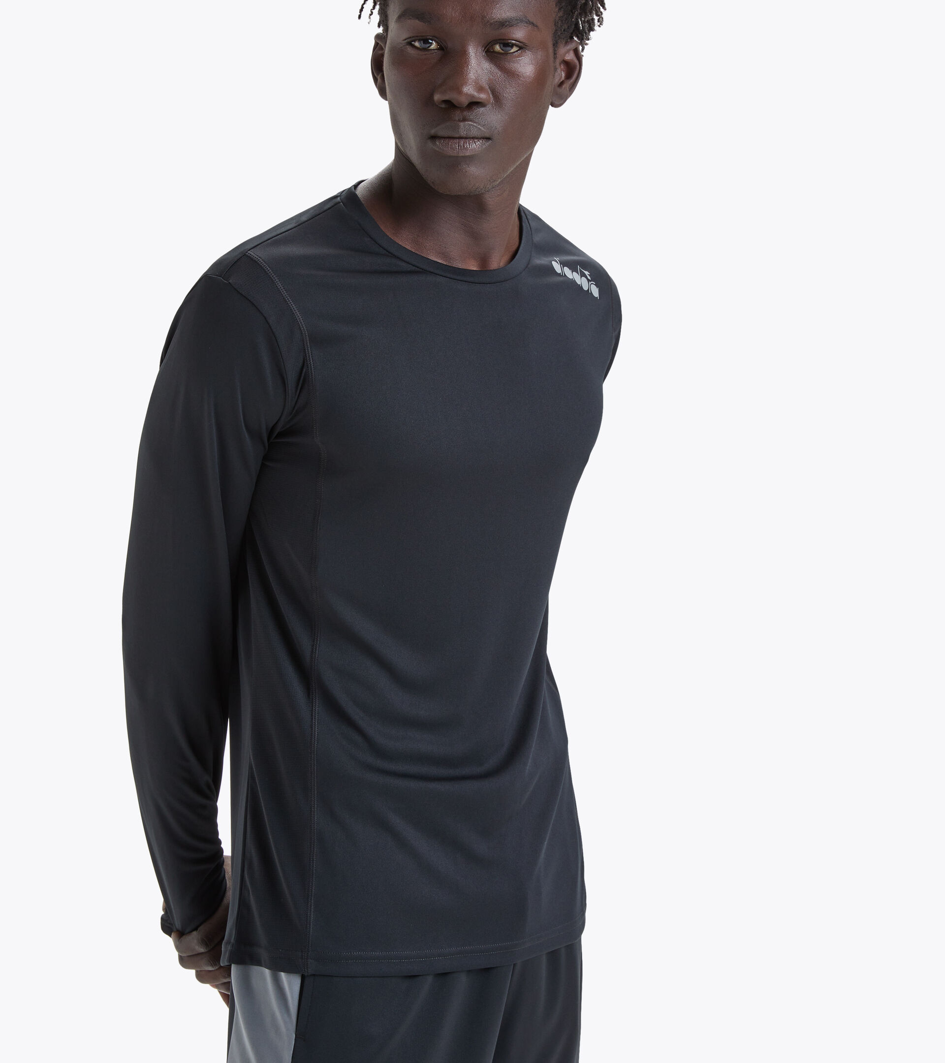 T-shirt da running - Uomo LS CORE TEE NERO - Diadora