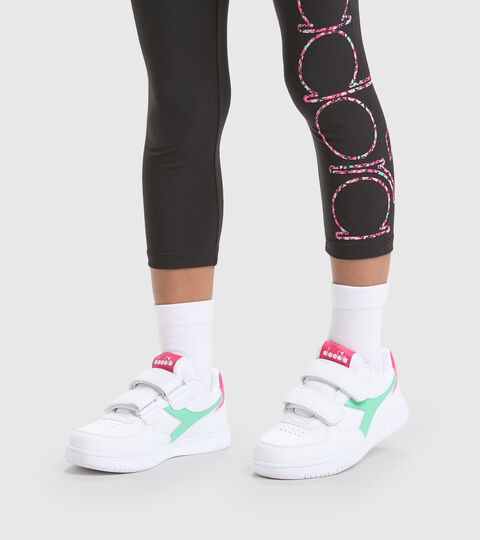 RAPTOR LOW PS, WHITE/BISCAY BAY Sports shoes - Kids 4-8 years RAPTOR LOW PS WHITE/BISCAY BAY - Diadora