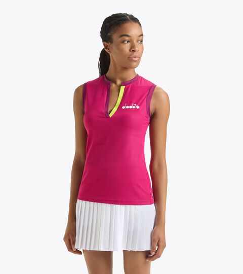 Tennis tank top - Women L. TANK ICON VIVACIOUS - Diadora