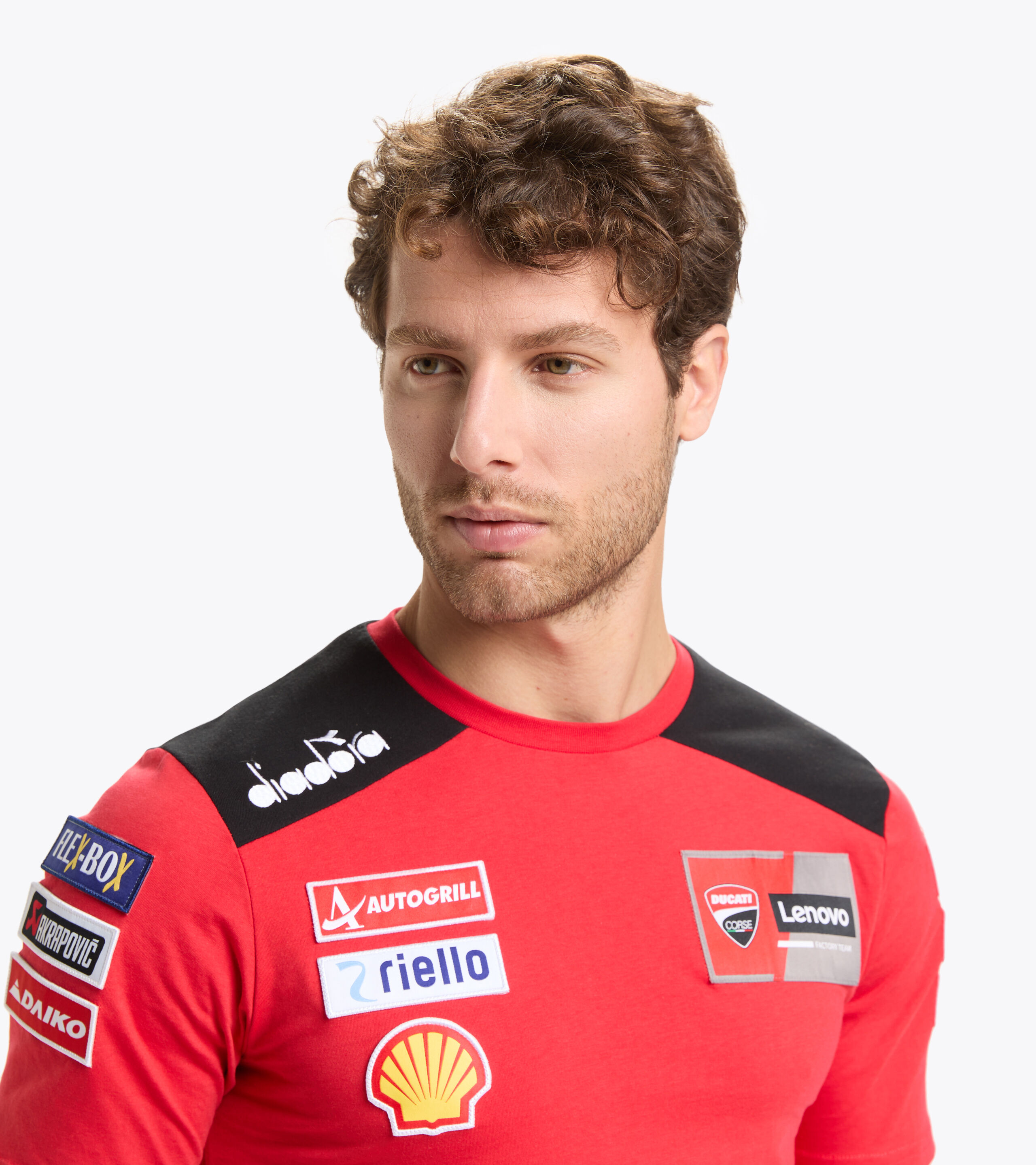 DUCATI Corse Racing MotoGP Hombre Camiseta Rojo 