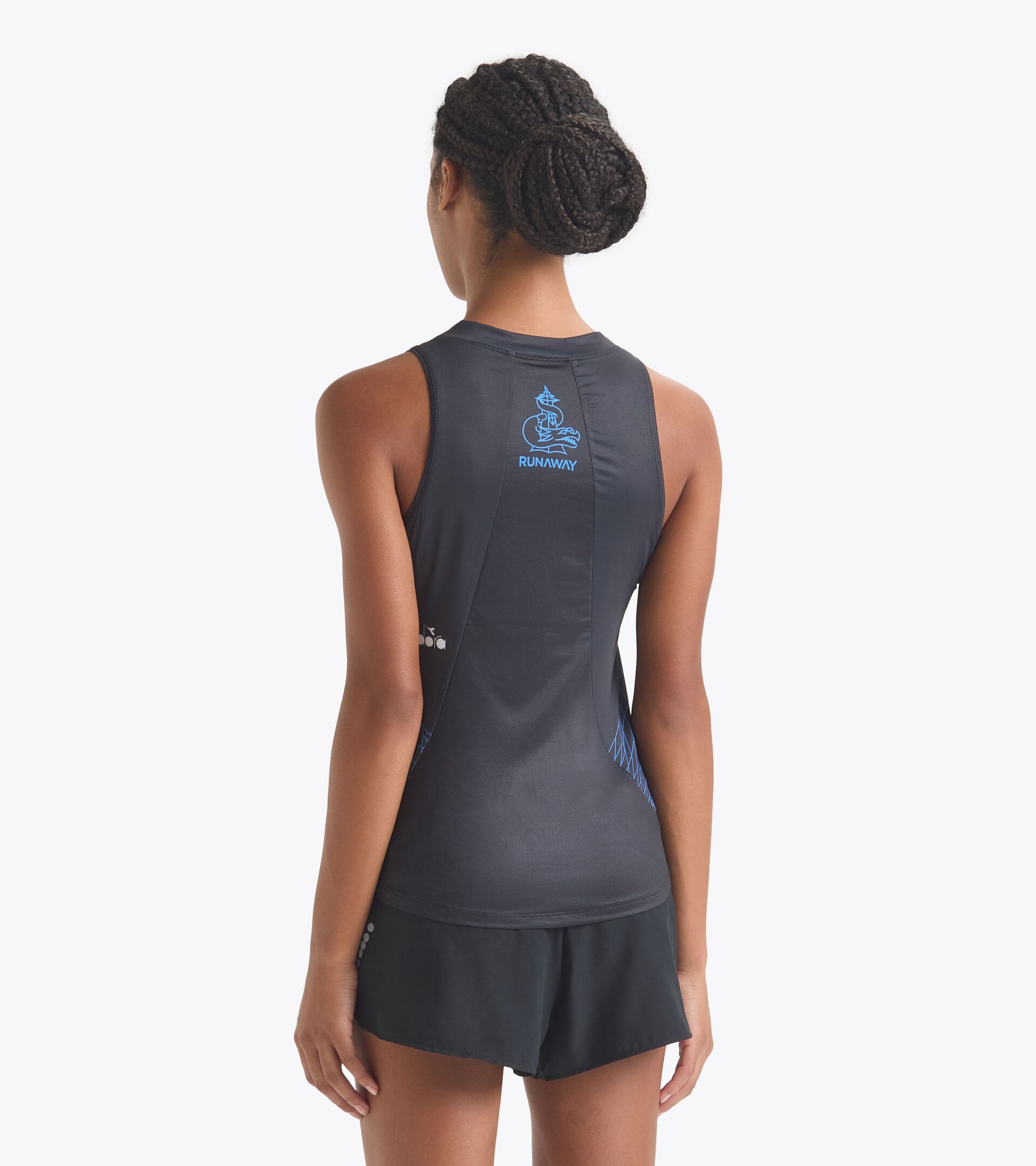 Running-Tanktop Runaway - Leichtes Gewebe - Damen L. SUPER LIGHT TANK RUNAWAY SCHWARZ - Diadora