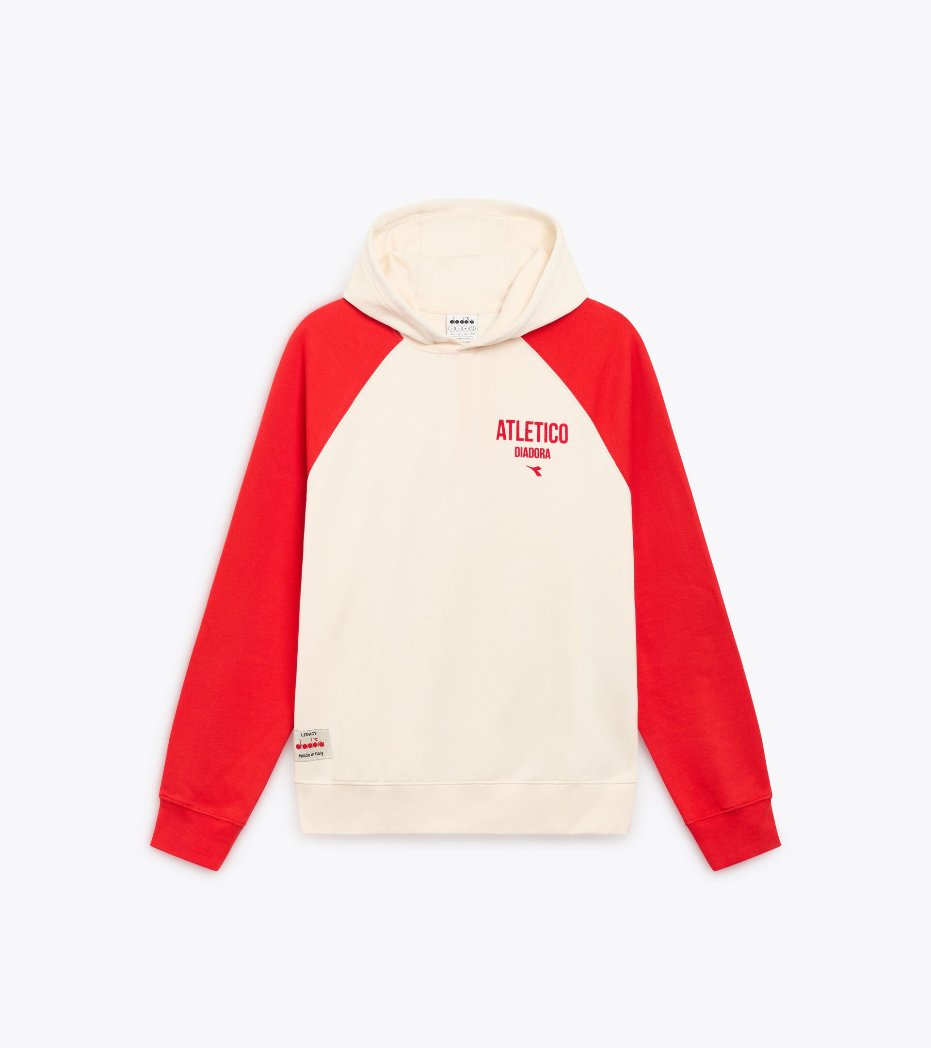 Legacy hoodie - Made in Italy - All-gender HOODIE LEGACY WHITE ALYSSUM - Diadora