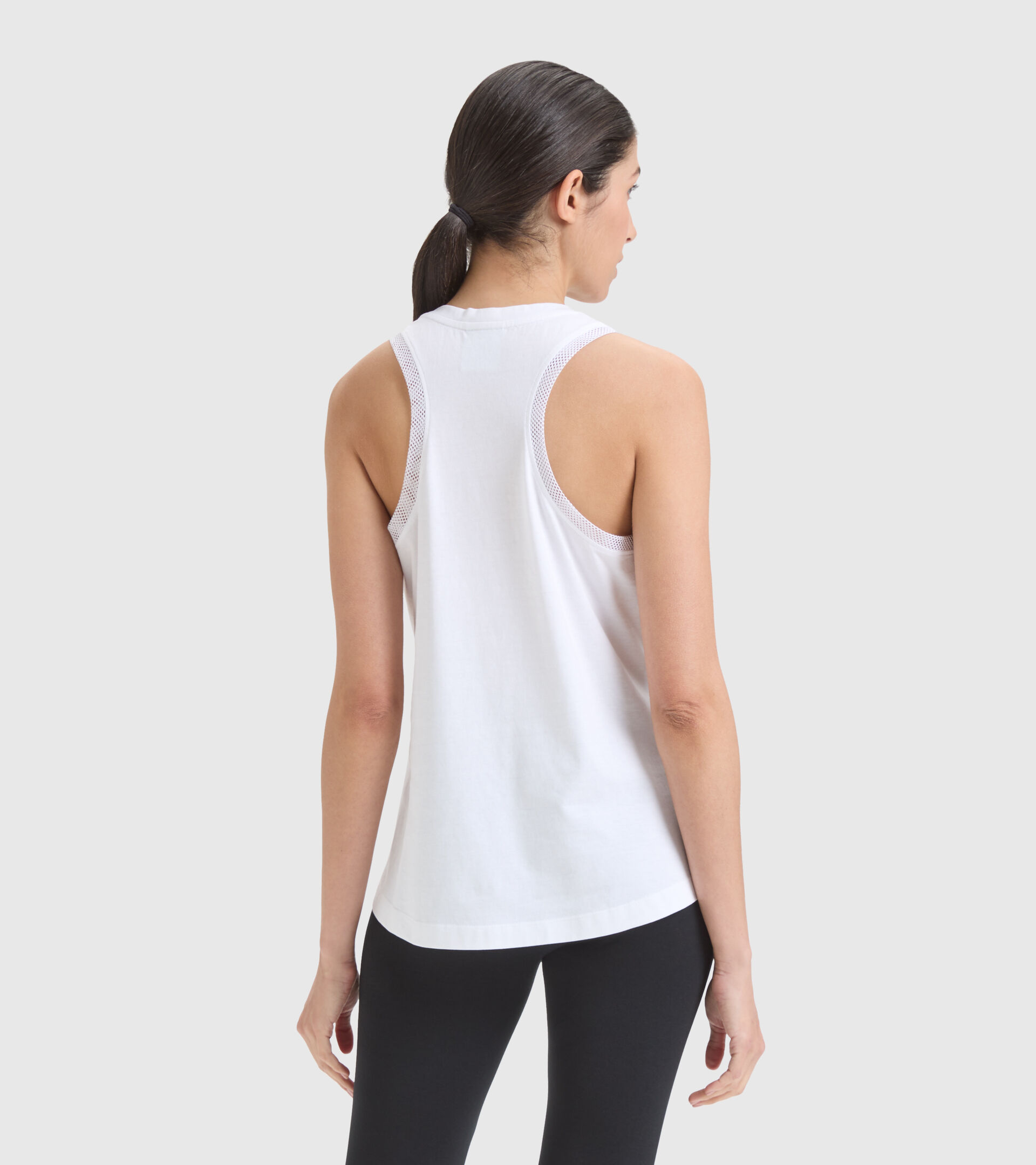 Cotton sports vest top - Women L. TANK FLOSS OPTICAL WHITE - Diadora