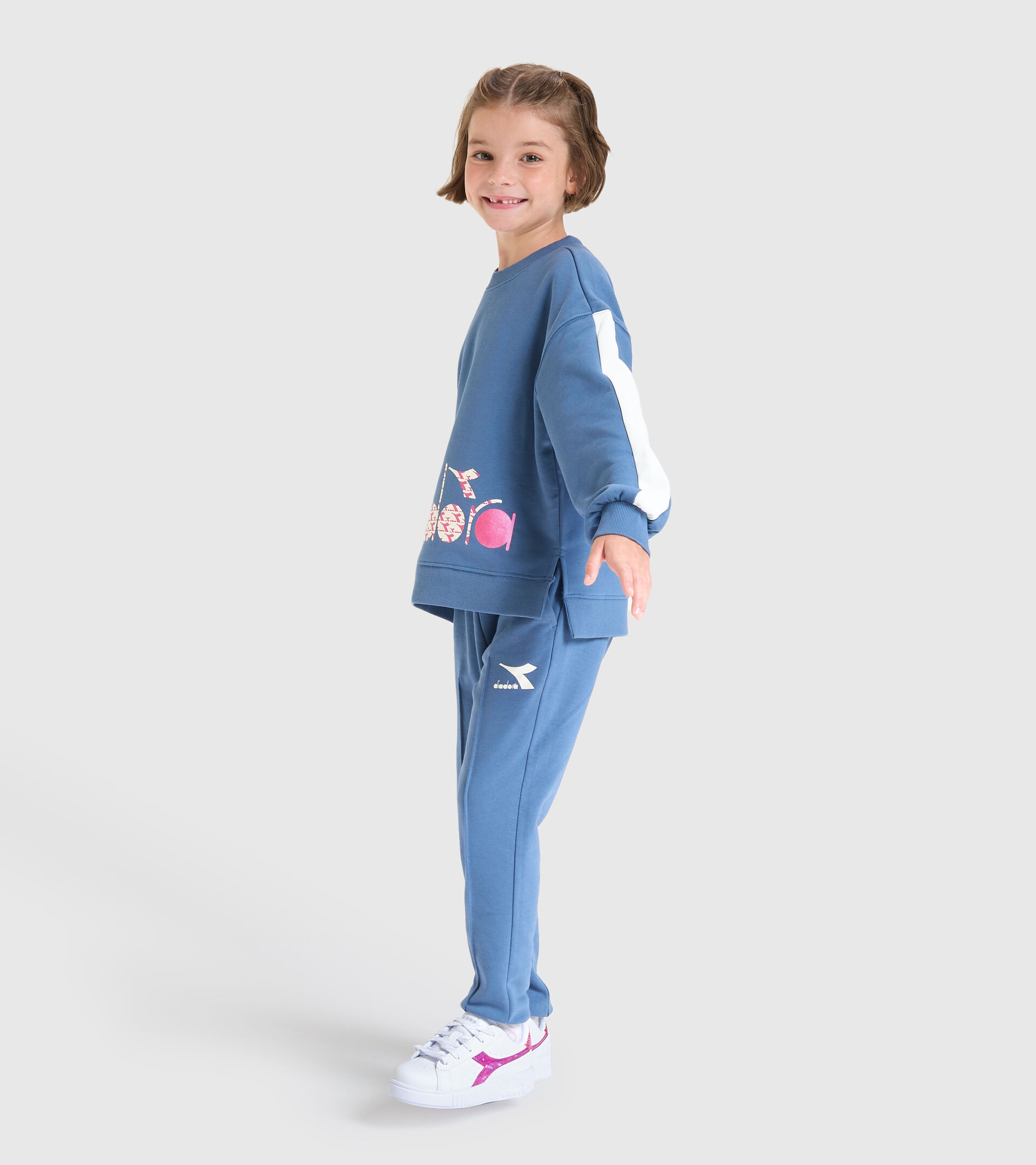 Crew-neck sweatshirt - Kids JG.SWEATSHIRT CREW TWINKLE CHINA BLUE - Diadora