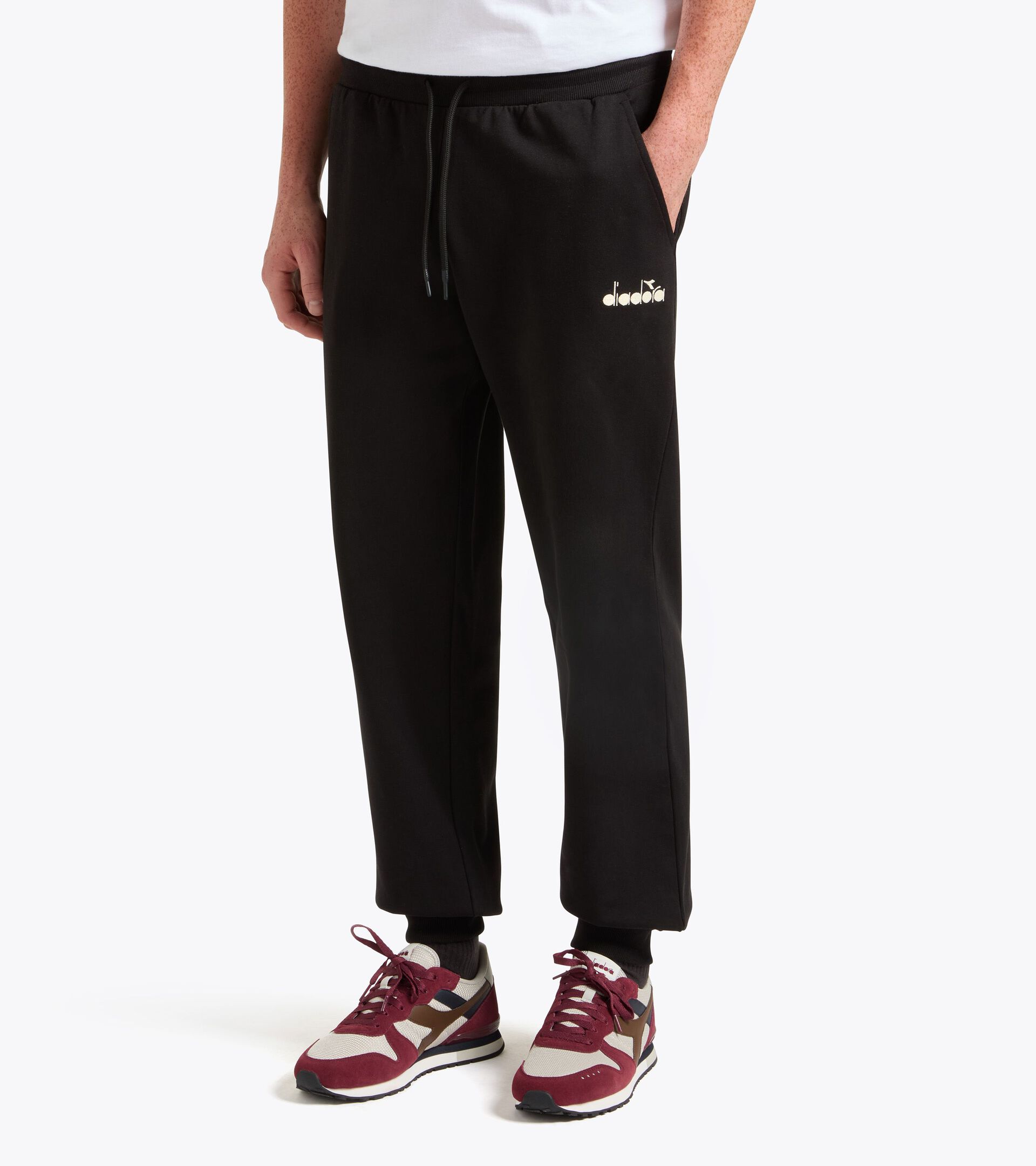Trousers - Regular fit - Men&rsquo;s PANTS LOGO (FT) BLACK - Diadora