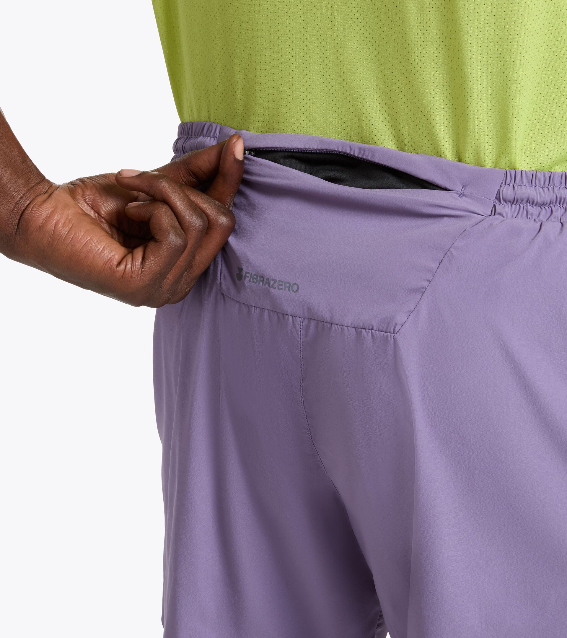 FIBRAZERO 5&rsquo;&rsquo; Shorts  - Running - Men&rsquo;s SHORTS 5 SUPER LIGHT FIBRAZERO VIOLET GRAPE COMPOTE - Diadora