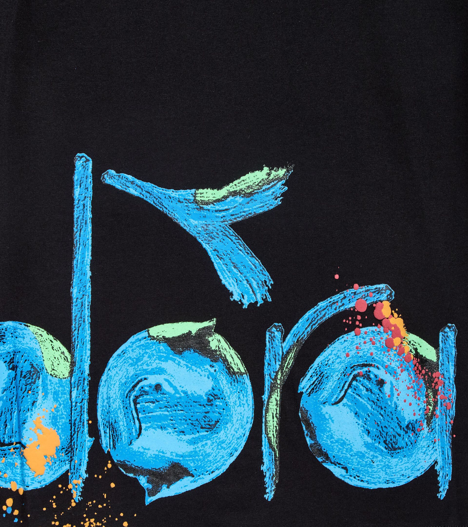 T-shirt en coton - Garçon JB. T-SHIRT SS LOGO NOIR - Diadora