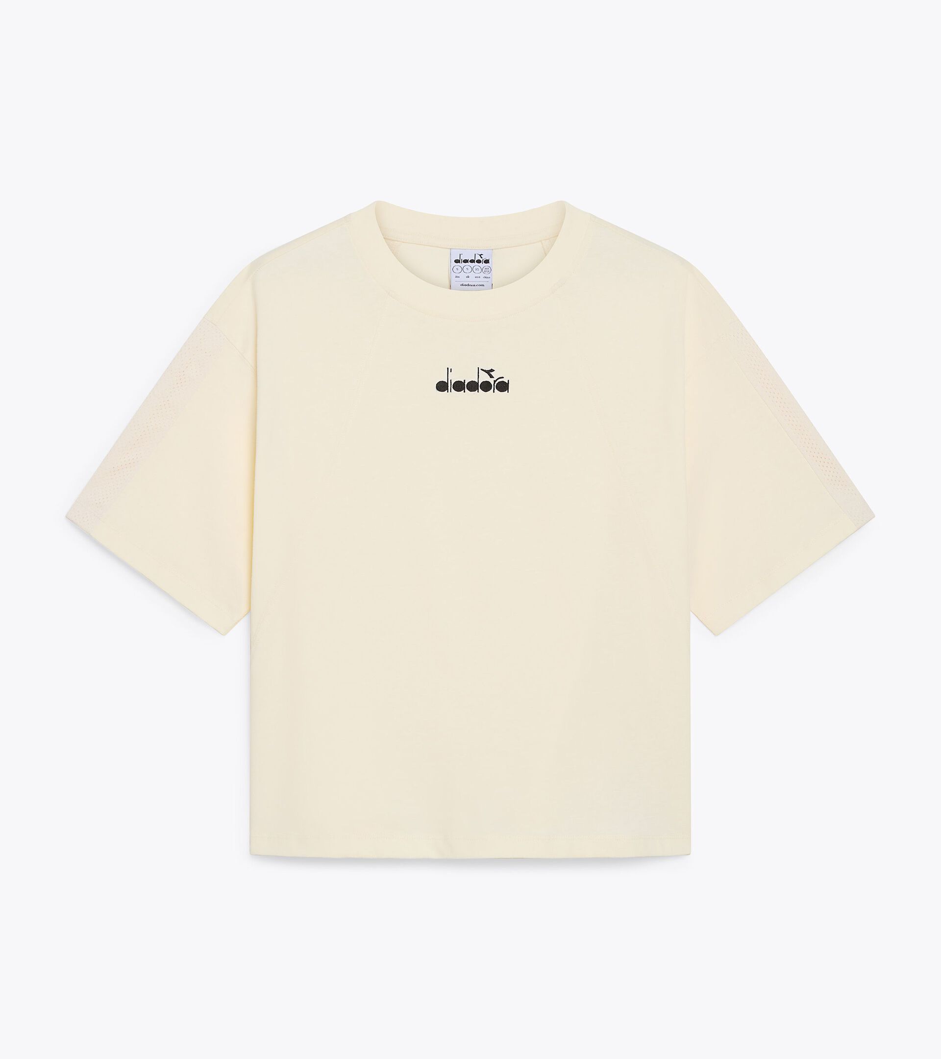 Short-sleeved T-shirt - Regular fit - Women's L. T-SHIRT SS LOGO WHISPER WHITE - Diadora