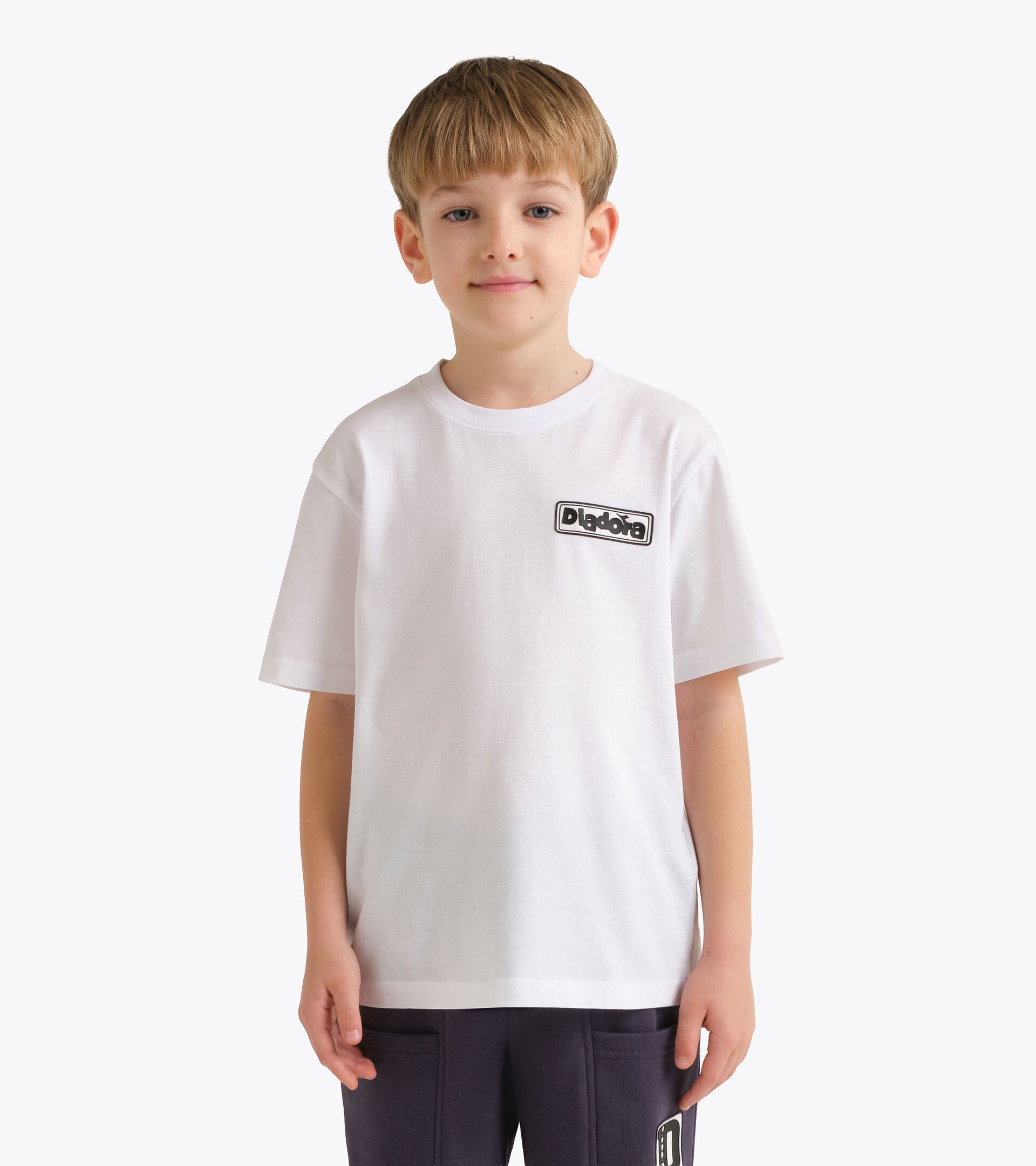 Cotton t-shirt - Boy
 JB. T-SHIRT SS ESS. SPORTS SL OPTICAL WHITE - Diadora