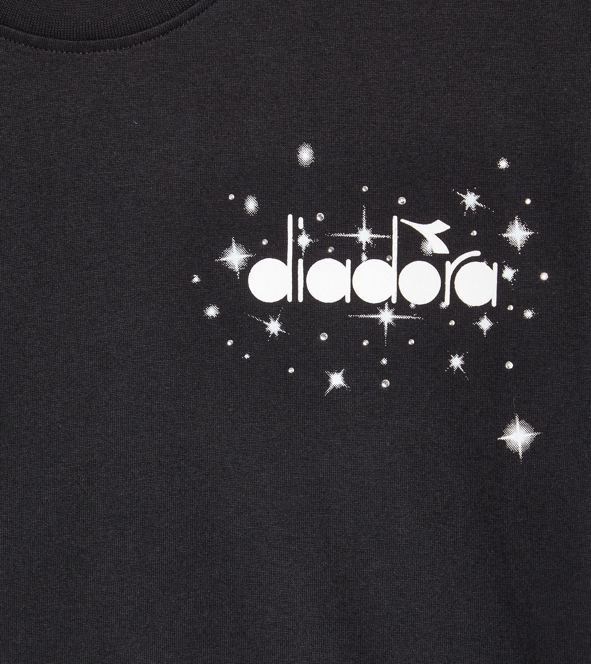 Camiseta de algodón - Niña/Adolescente
 JG.T-SHIRT SS FREGIO STARS NEGRO - Diadora