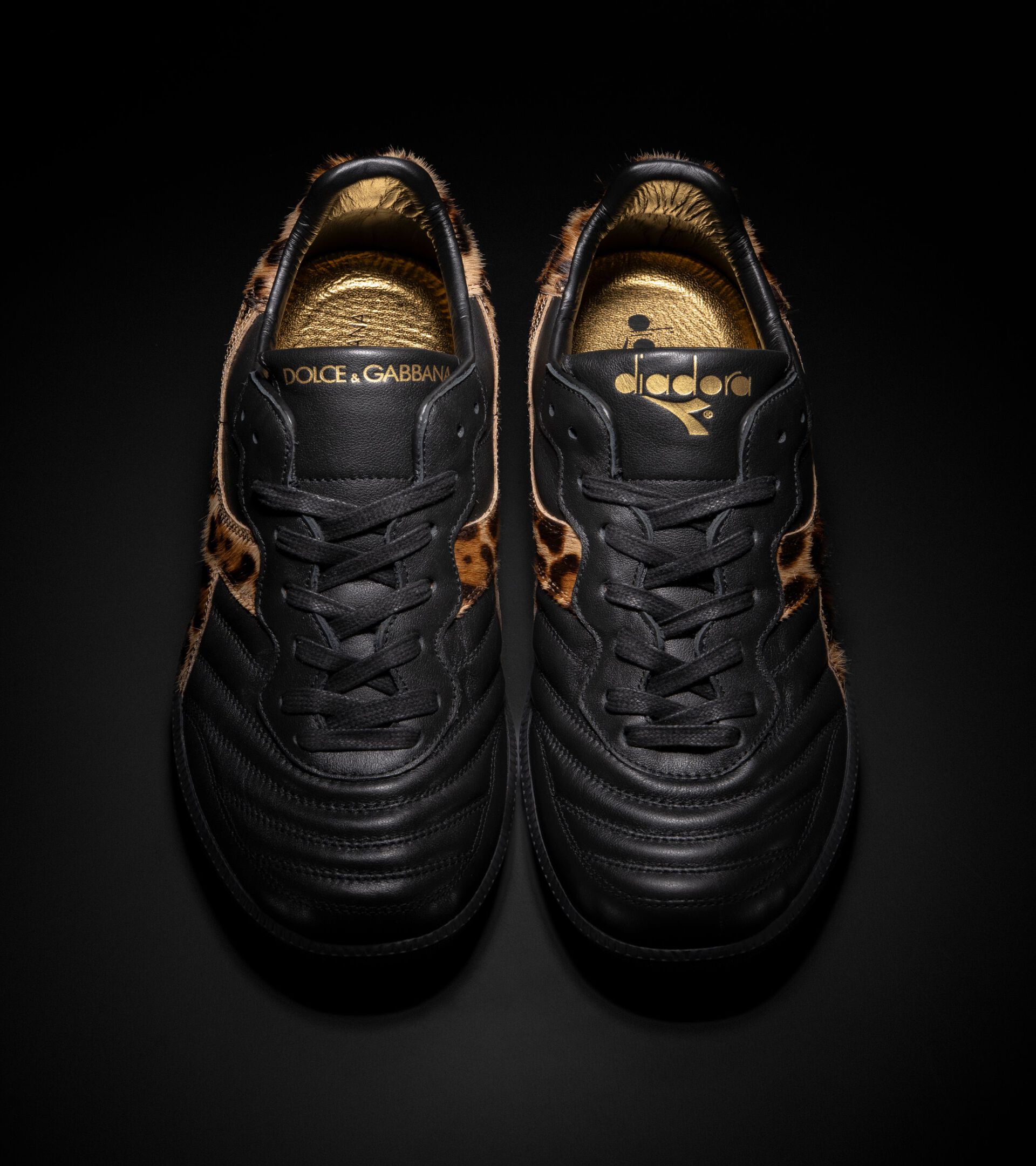 Lifestyle sneaker - Dolce&Gabbana x Diadora - Made in Italy BRASIL INDOOR DOLCE&GABBANA BLACK - Diadora