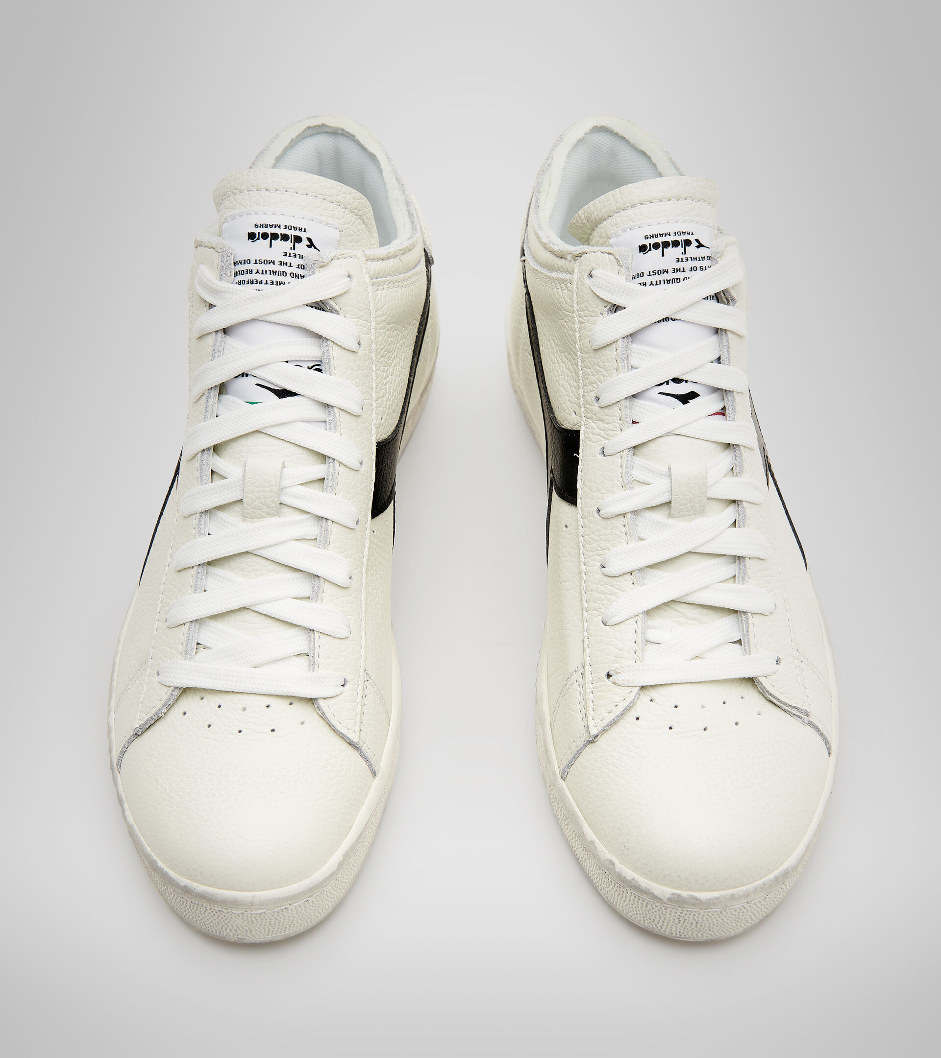 Sports shoes - Unisex GAME L WAXED ROW CUT WHITE/BLACK - Diadora
