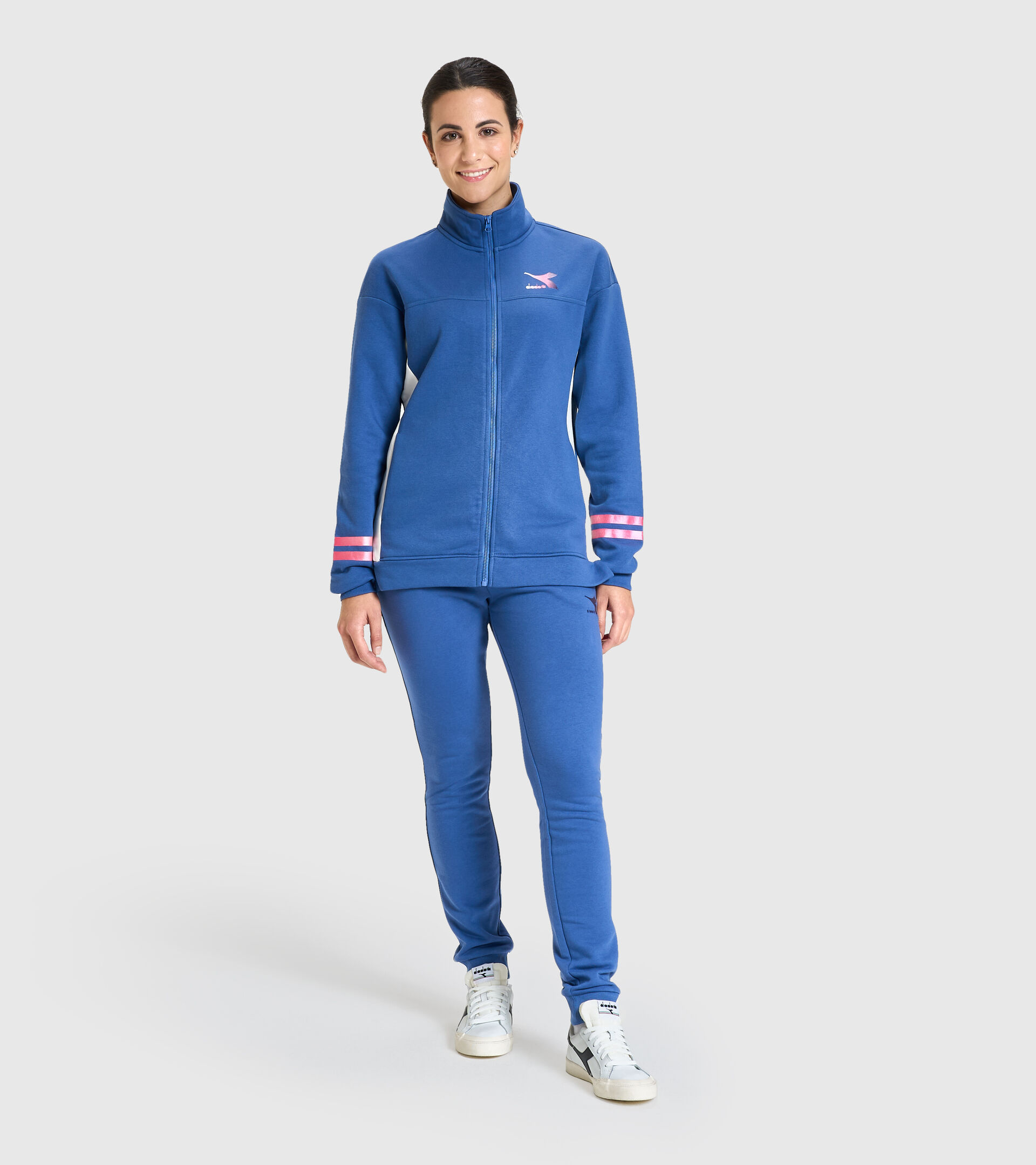 Tracksuit - Women L.TRACKSUIT FZ CORE BIJOU BLUE - Diadora