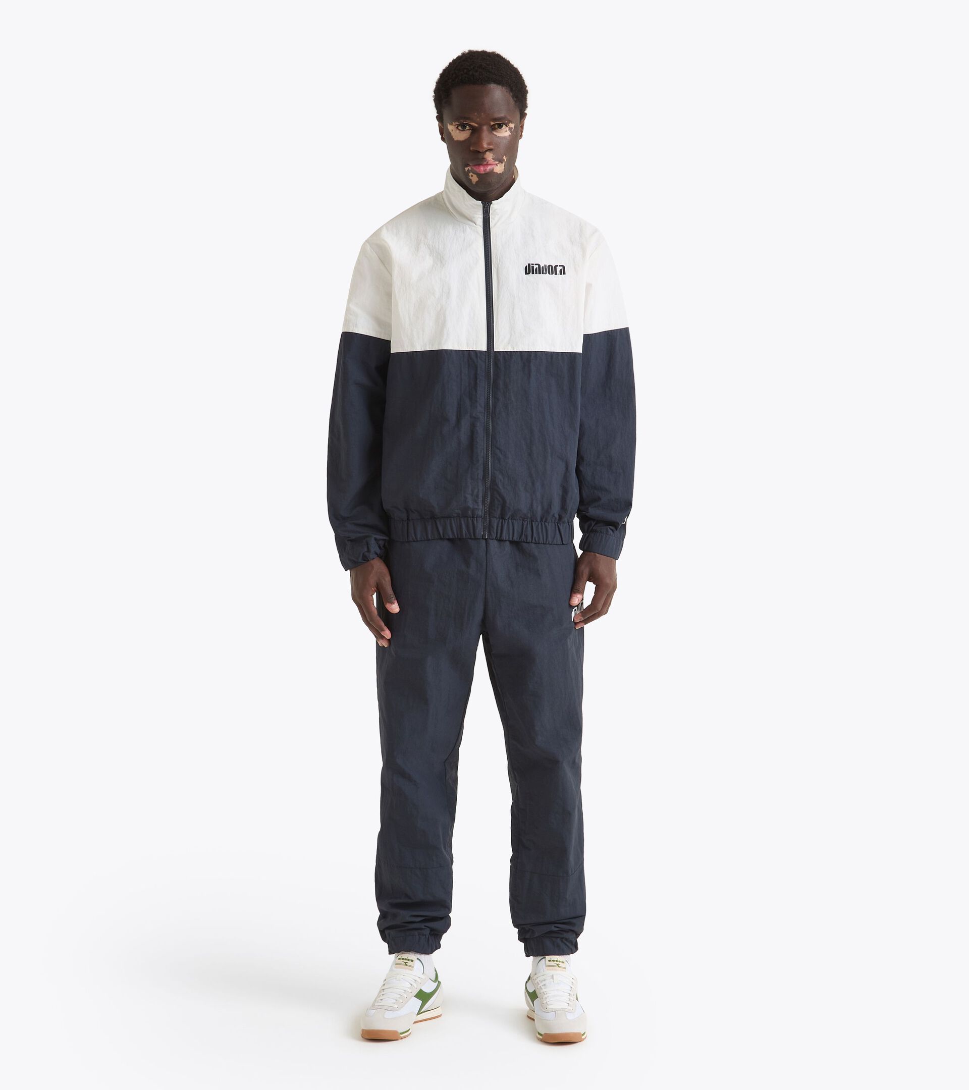 Polyamide tracksuit - All-gender TRACKSUIT ATHL. LOGO II BLUE DENIM - Diadora