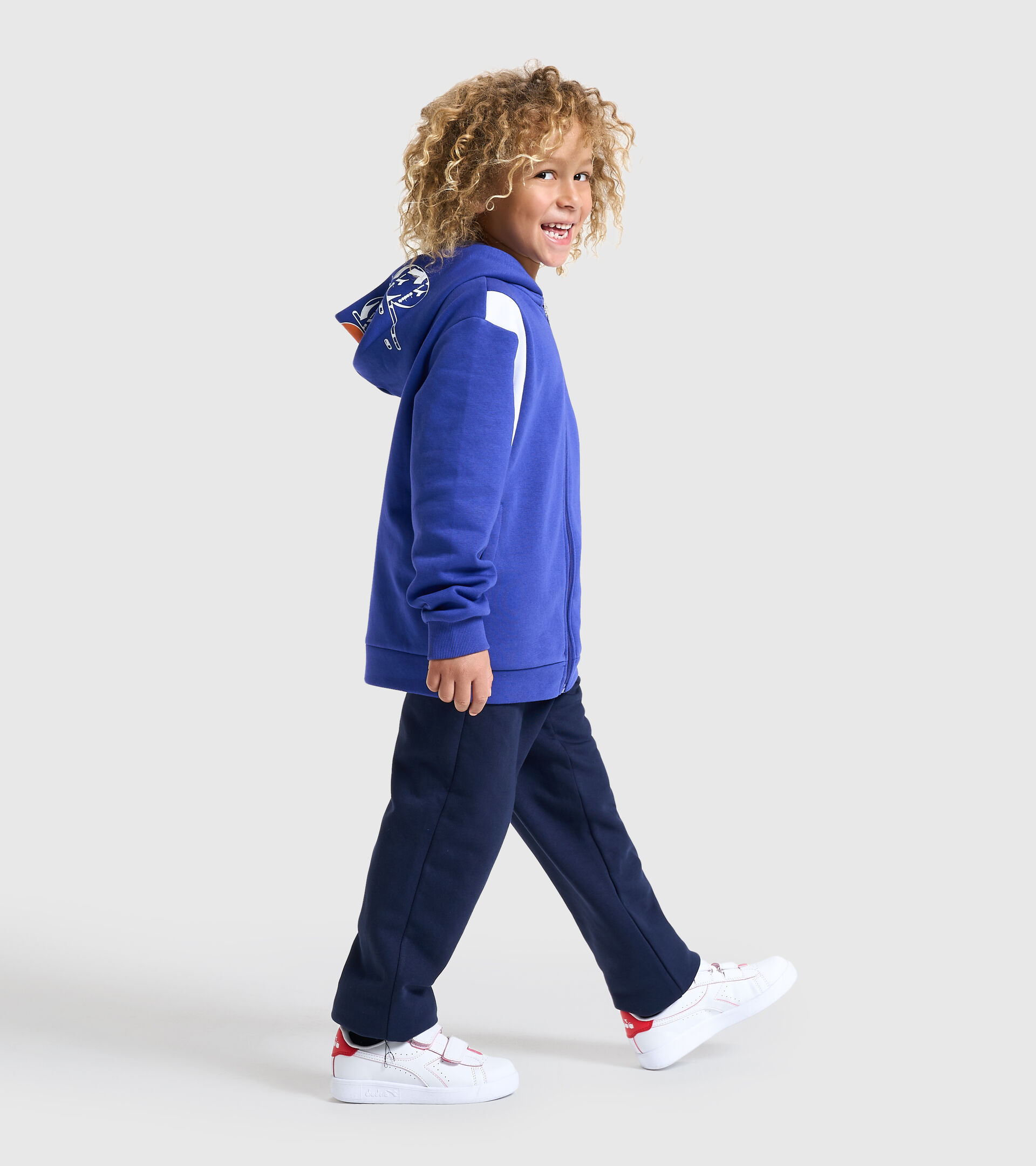 Tracksuit - Kids JB.TRACKSUIT HD FZ HOOPLA BLUE REGISTA - Diadora